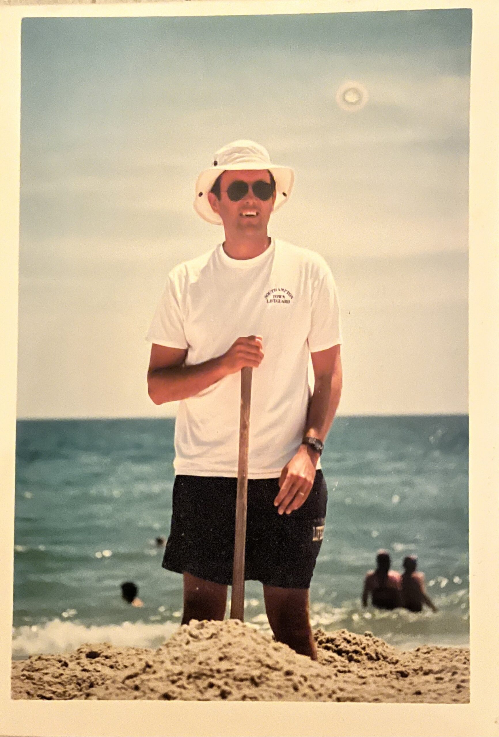 John Neumann began lifeguarding for the Town of Southampton, primarily at Mecox and Scott Cameron Beach, at the age of 16, and retired on Sunday at the age of 58.