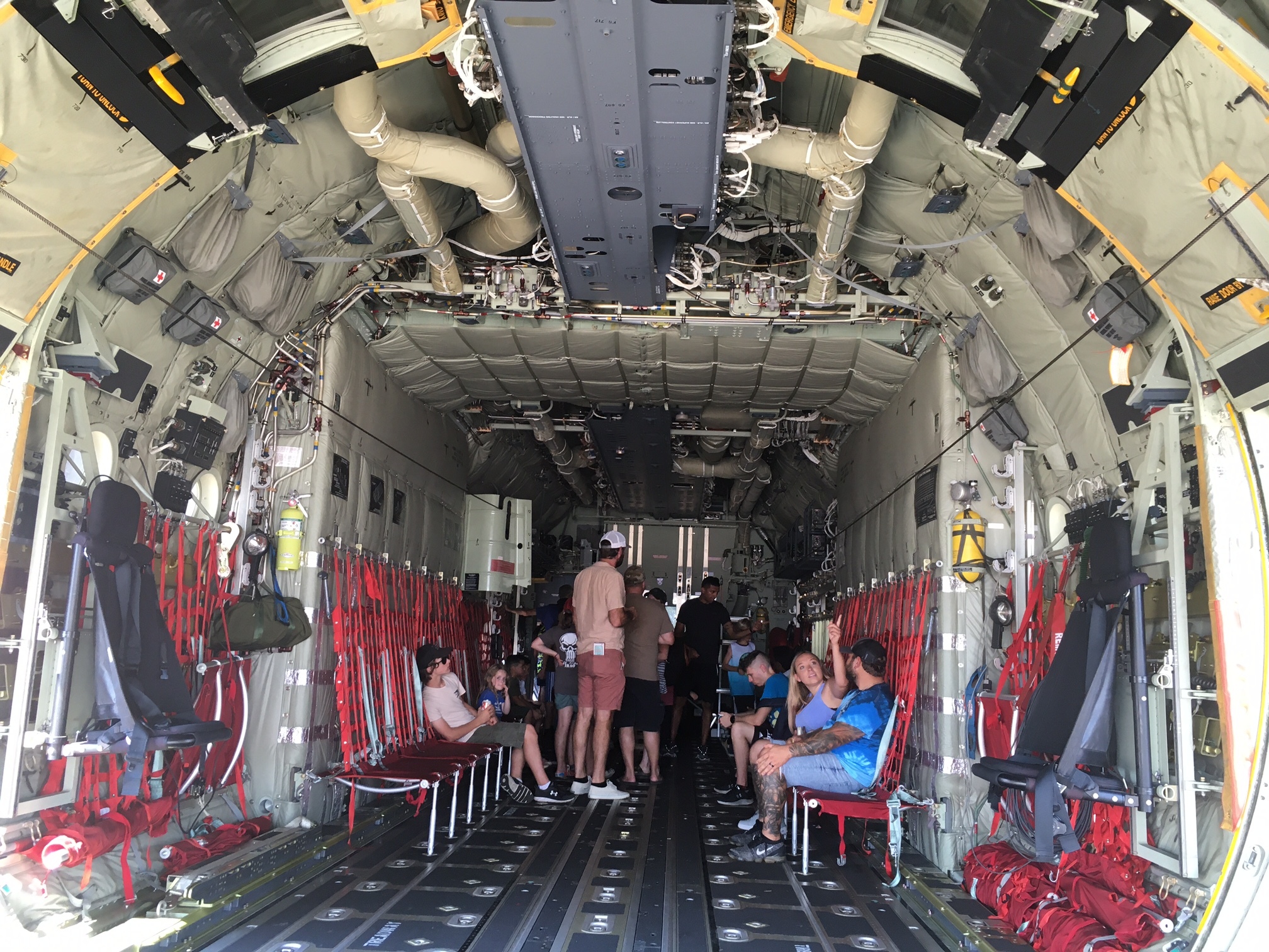 Inside the Combat King. Tours and demostrations of equipment and aircraft were offered during the 'military block party' hosted by the 106th Rescue Wing in Westhampton.     KITTY MERRILL