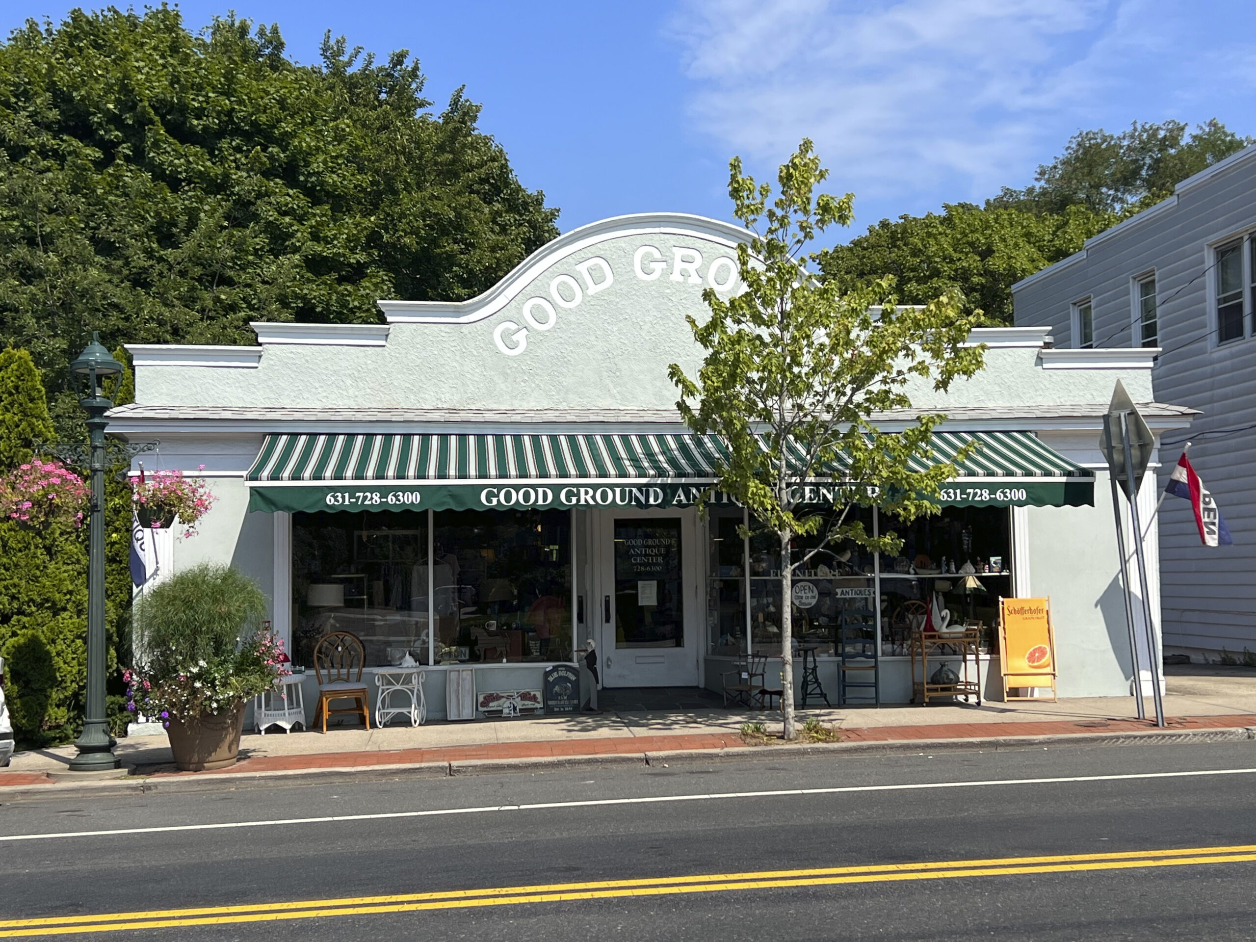 The former Good Ground Market is now home to the Good Ground Antique Center.  DANA SHAW