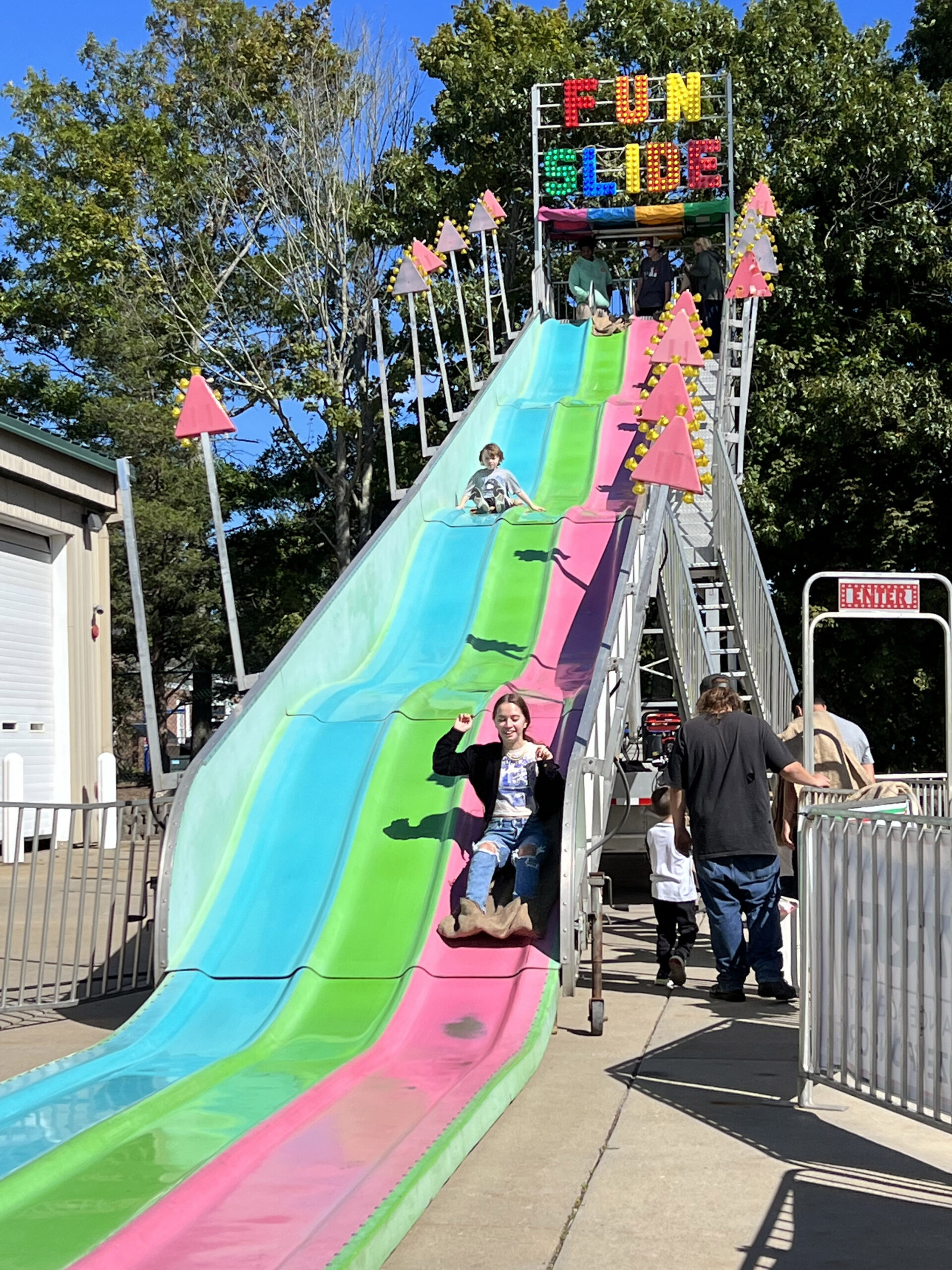 Kids enjoy the Fun Slide.