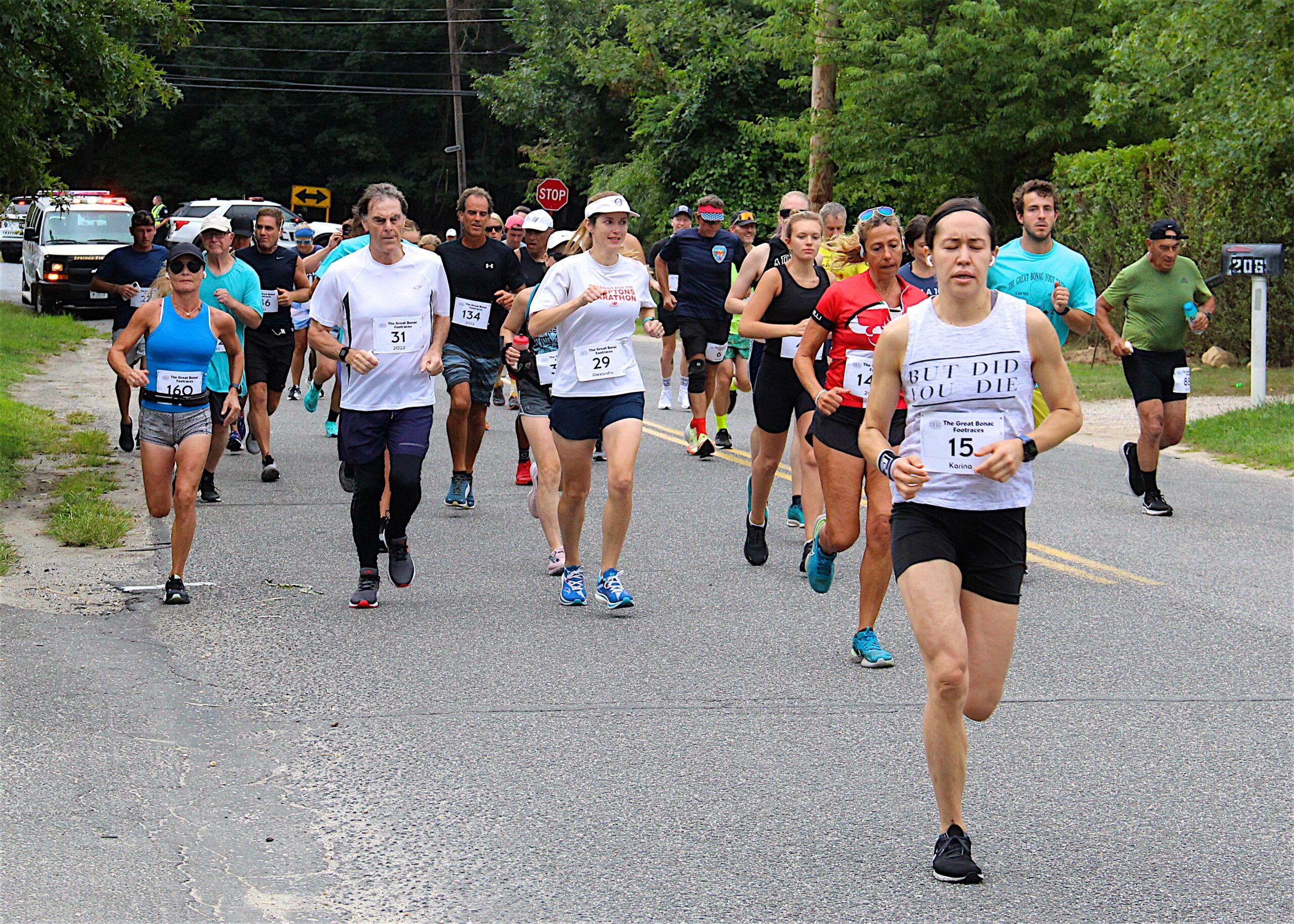 The Great Bonac Footraces were held in Springs on Monday morning.     KYRIL BROMLEY