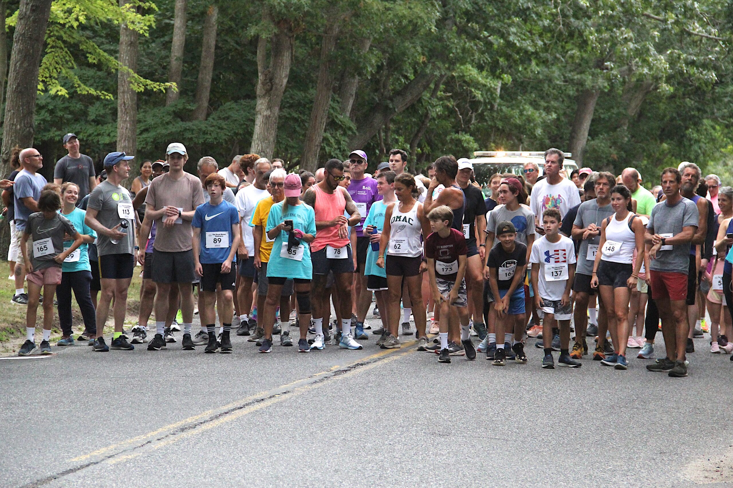 The Great Bonac Footraces were held in Springs on Monday morning.     KYRIL BROMLEY