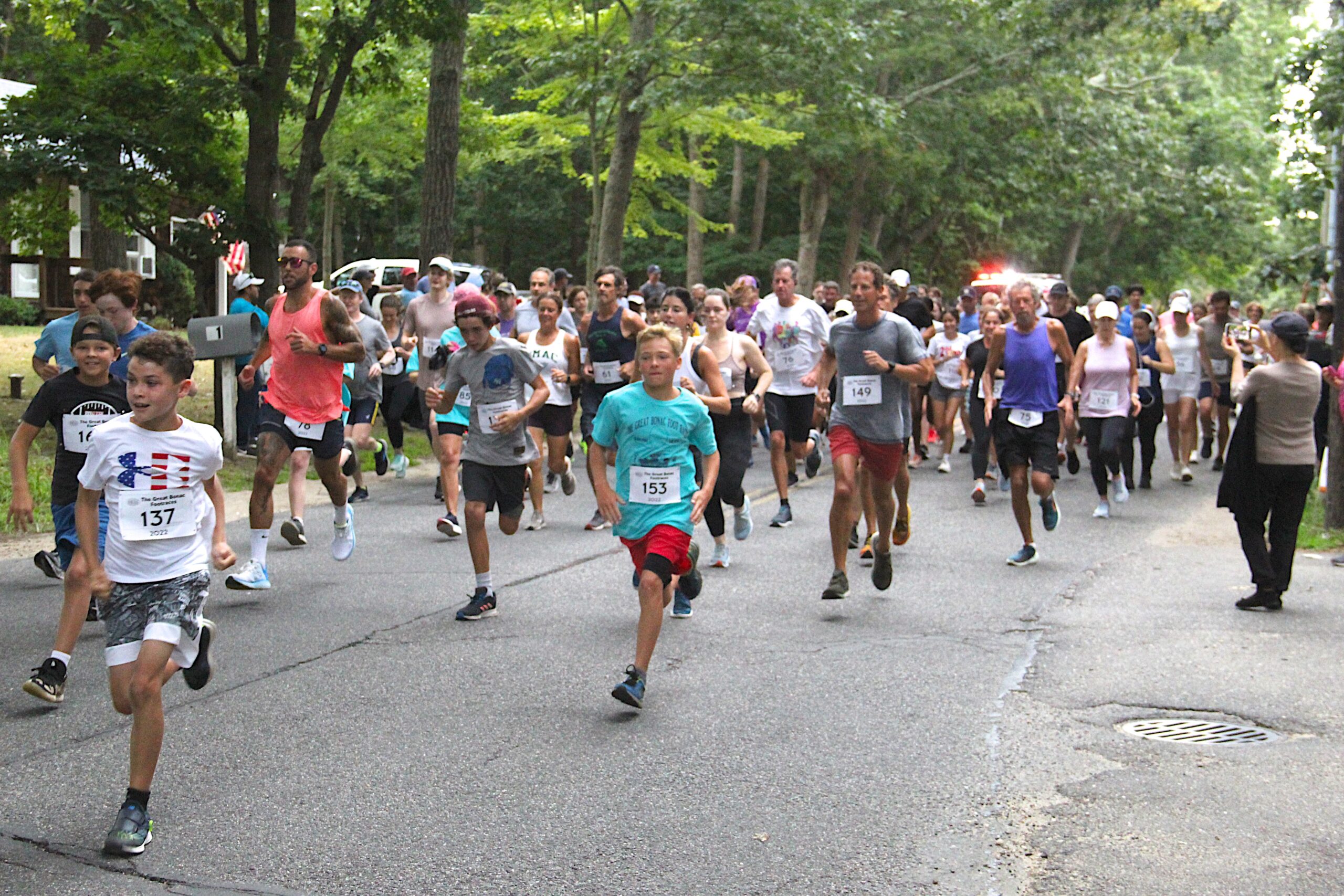 The Great Bonac Footraces were held in Springs on Monday morning.     KYRIL BROMLEY