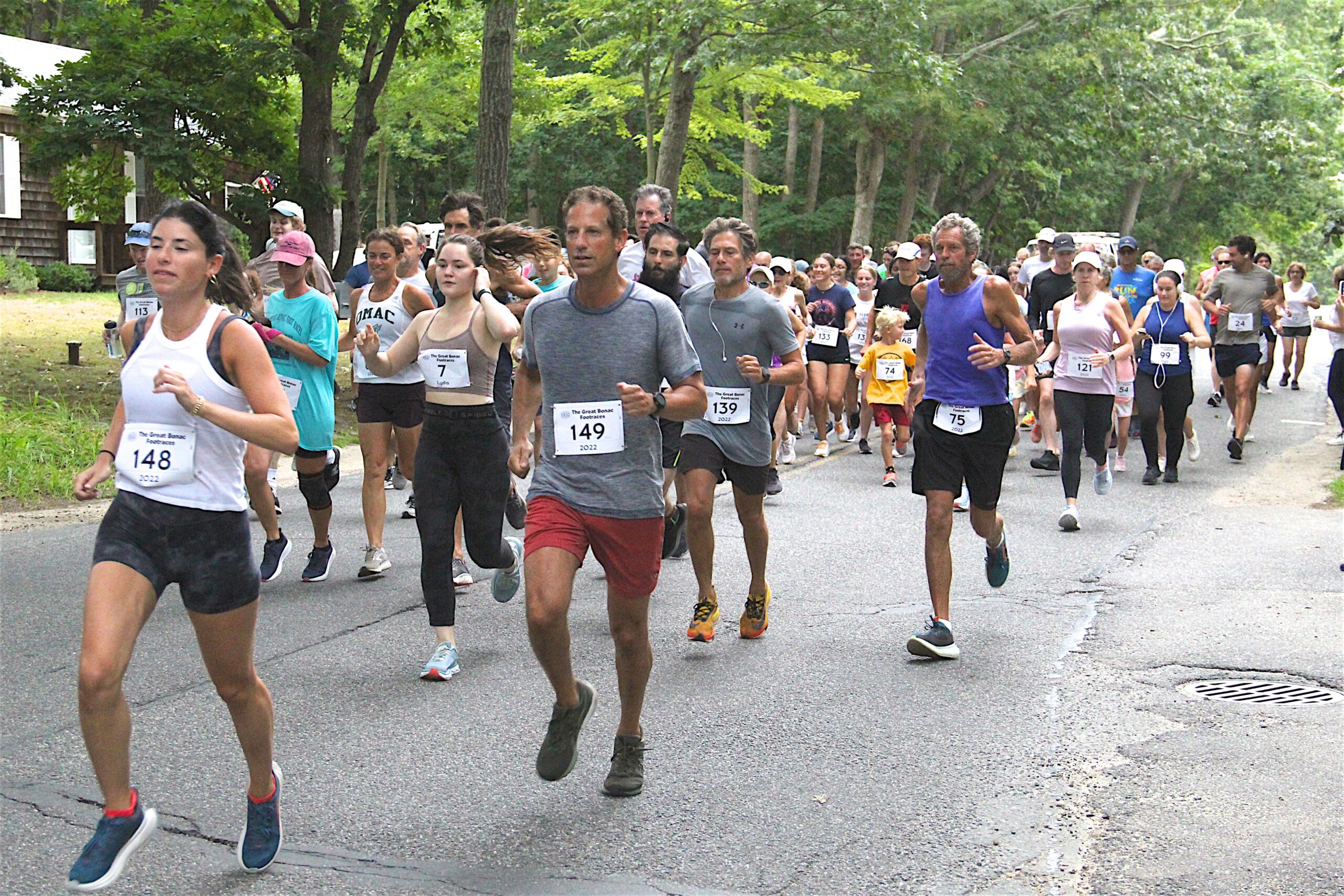 The Great Bonac Footraces were held in Springs on Monday morning.     KYRIL BROMLEY