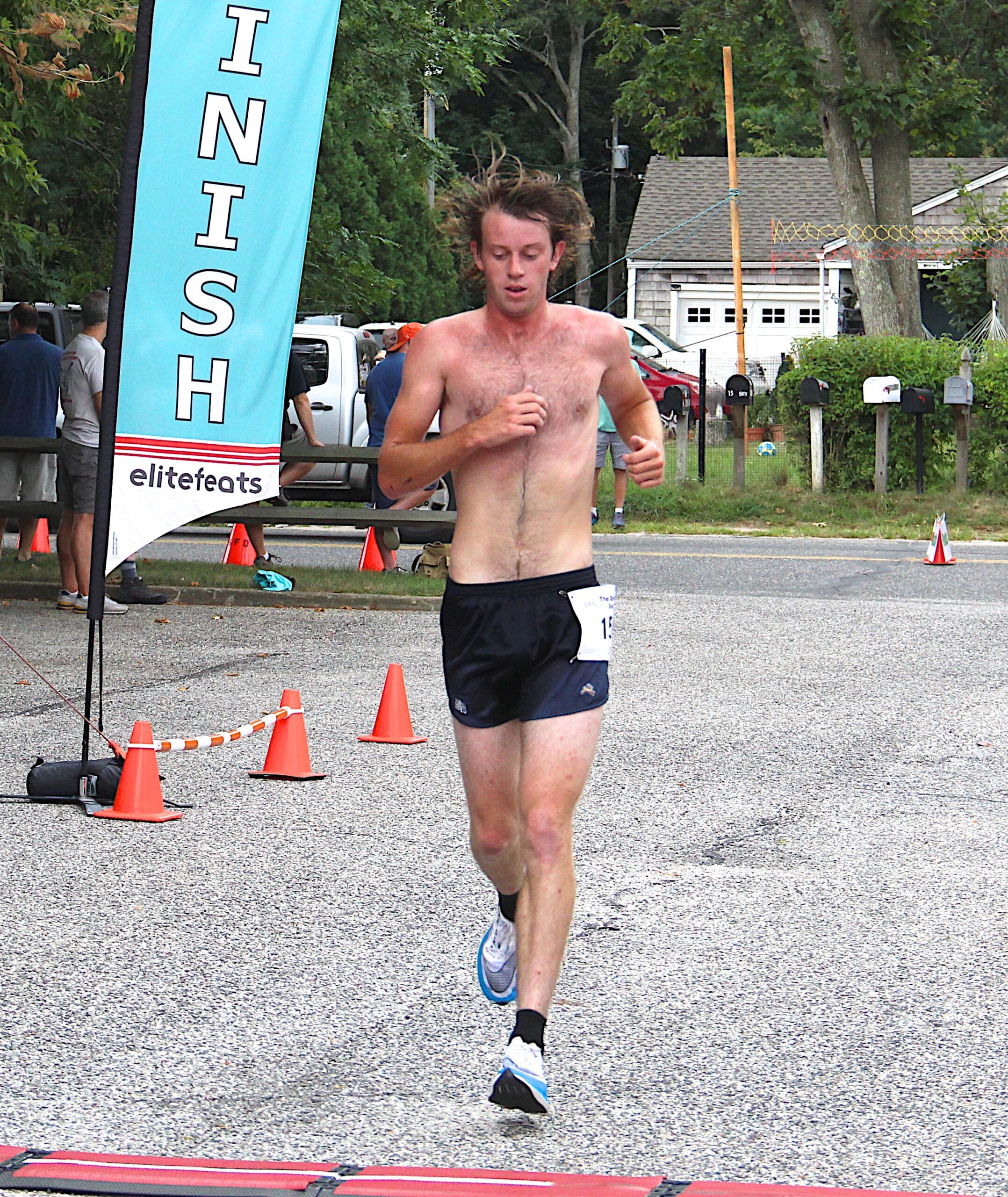 Erik Engstrom of East Hampton won the 10K.     KYRIL BROMLEY