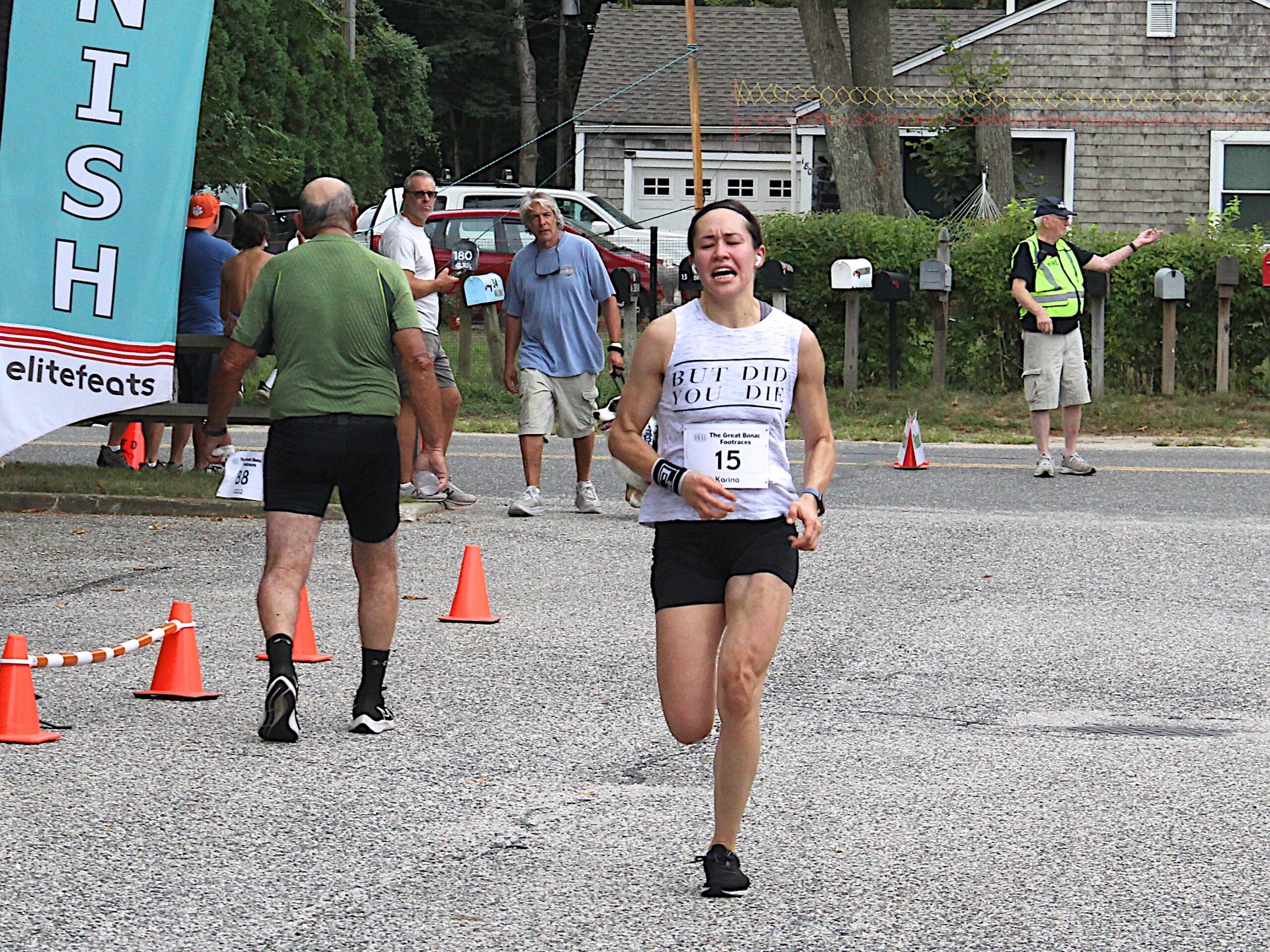 Karina Barambayeva of Southampton was the female champion of the 10K.     KYRIL BROMLEY