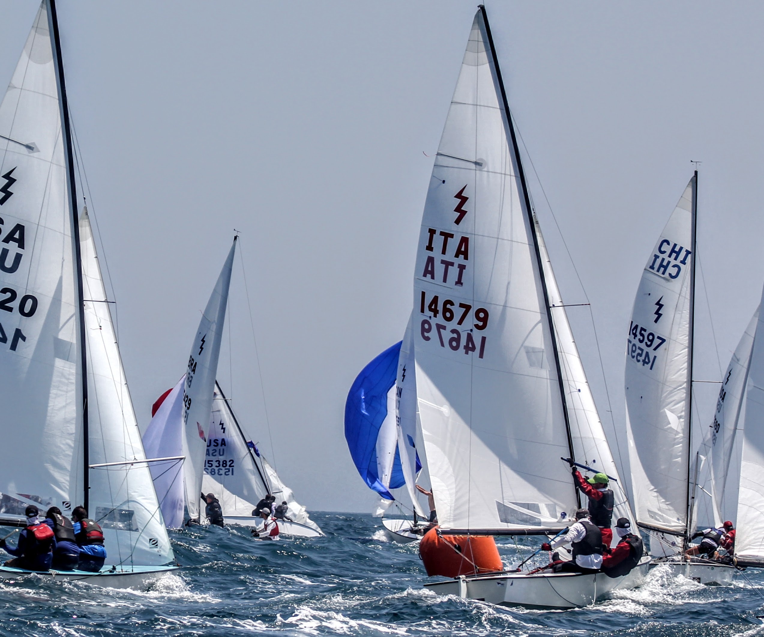 Francesco, Stefano and Cosimo Rulli, in the ITA 14679 boat, competed in the Lightning World Championships hosted by the Carolina Yacht Club in Wrightsville Beach, North Carolina this past May.