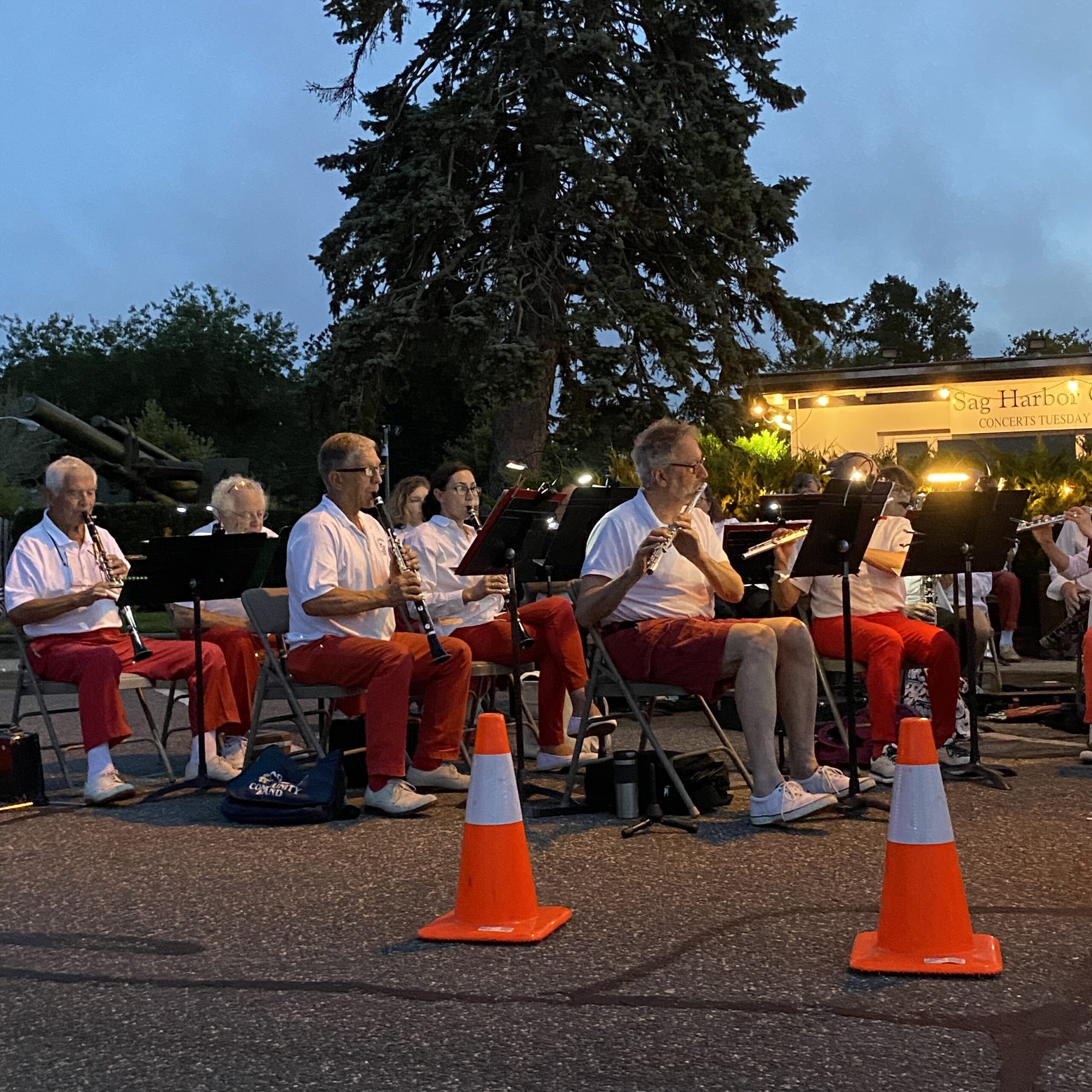 The Sag Harbor Community Band played its last concert of the season outside the American Legion on Bay Street on August 30. The band will play as part of HarborFest this weekend. KIM COVELL