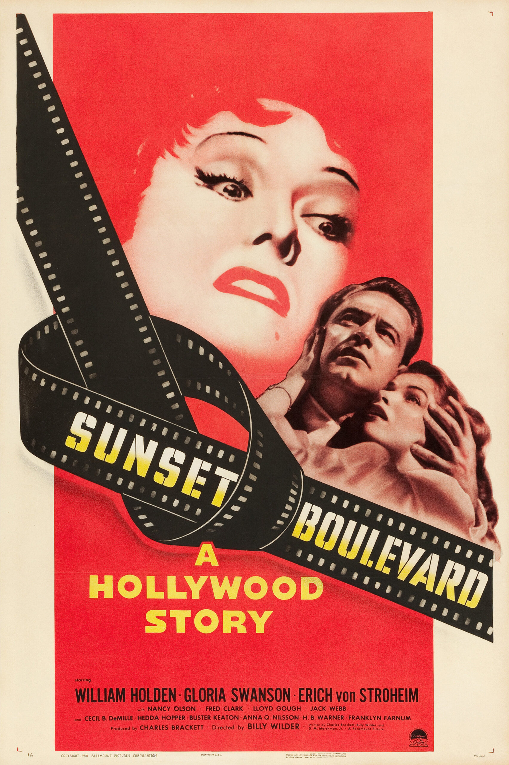 “Sunset Boulevard” poster, 1950.