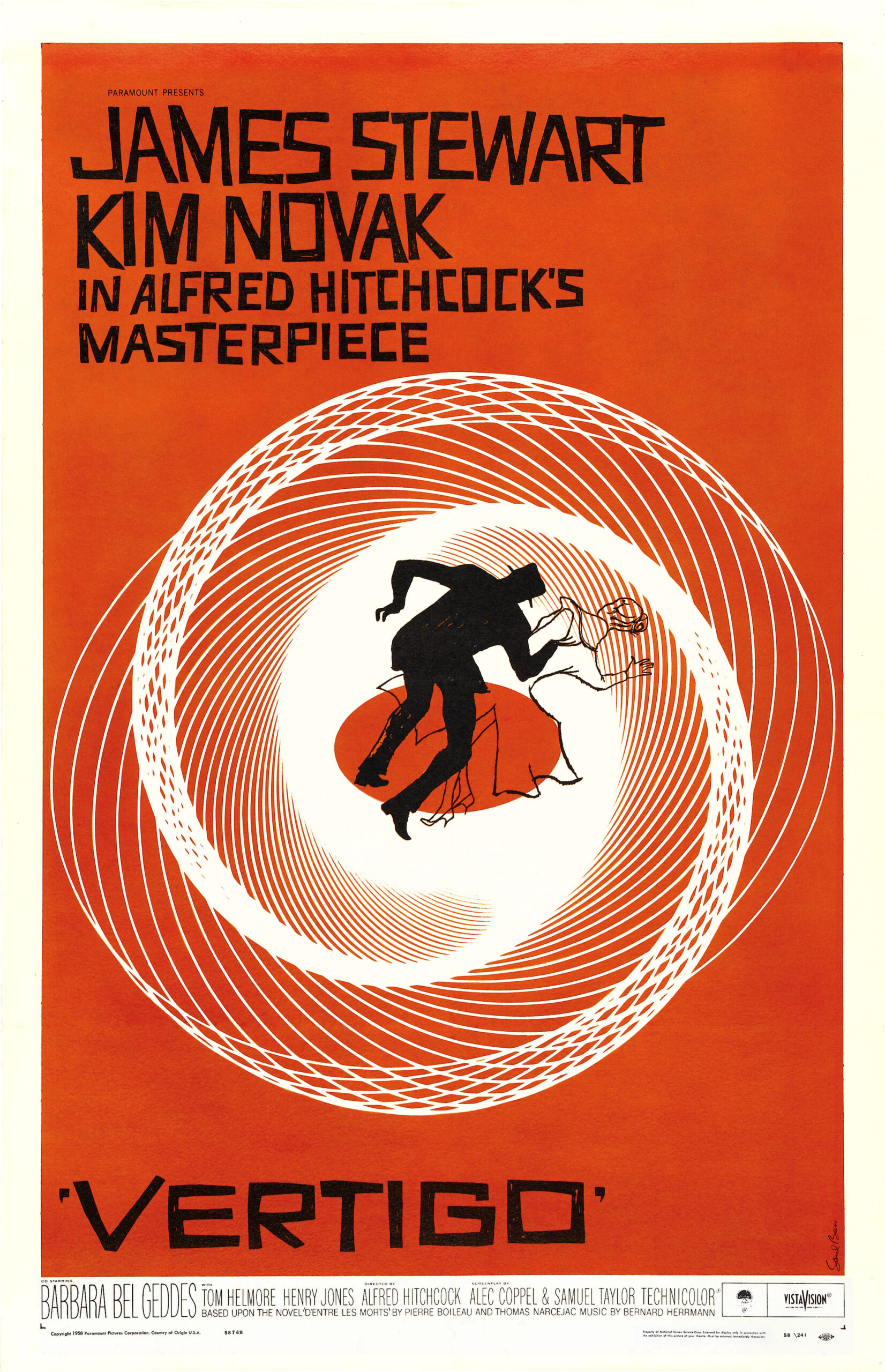 “Vertigo” poster, 1958.