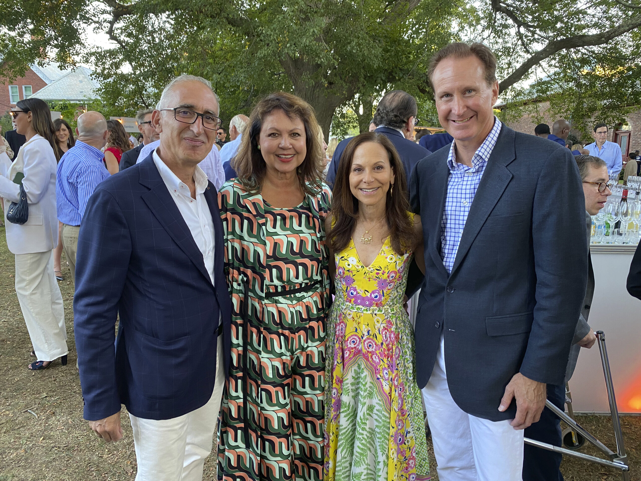 Siamak and Angie Samii, Bettina Zilkha and Bill Manger at SummerFest.     GREG D'ELIA