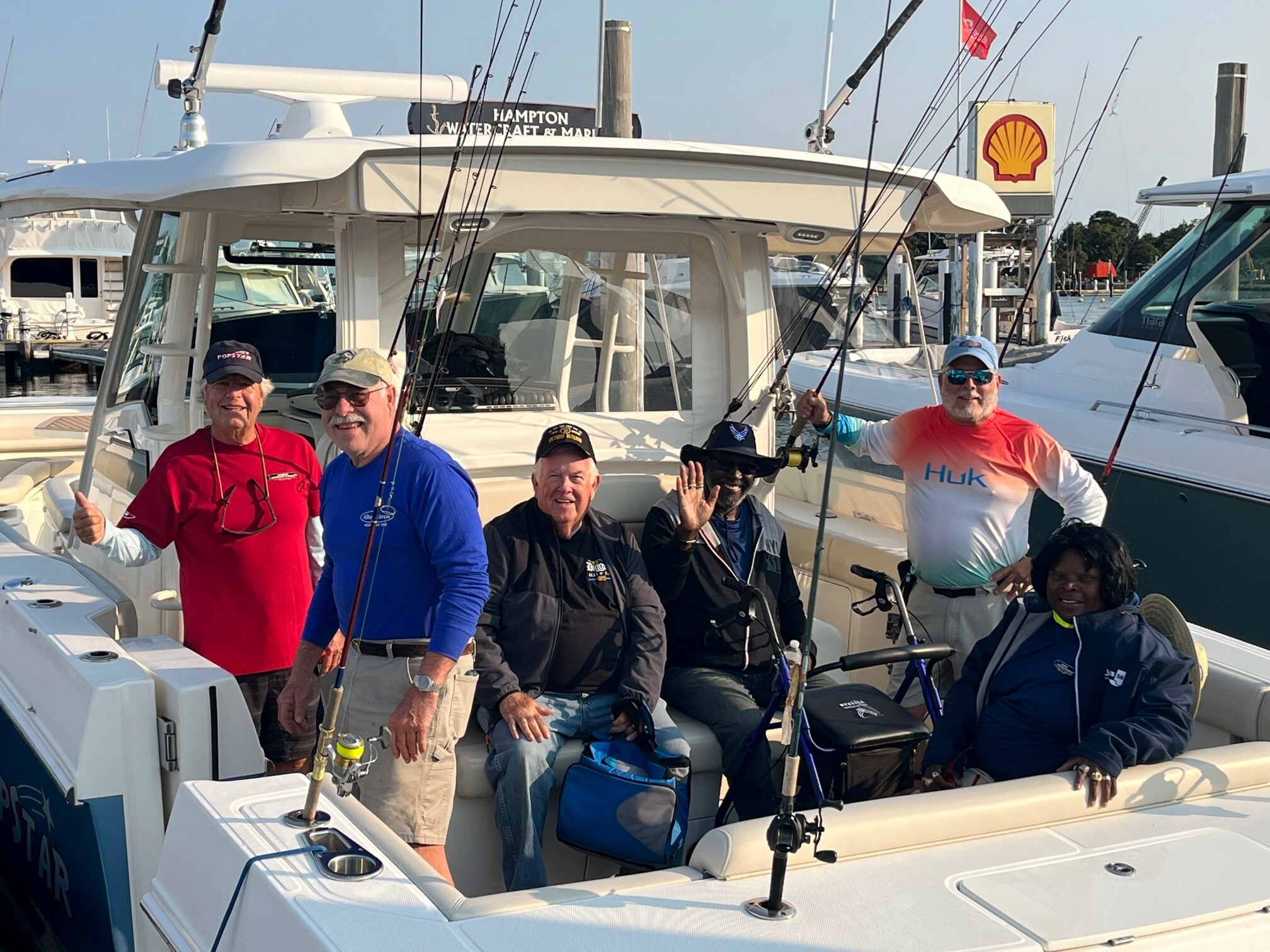 Hamptons Watercraft & Marine hosted its fifth annual Take a Vet Fishing tournament recently. COURTESY HAMPTONS WATERCRAFT & MARINE