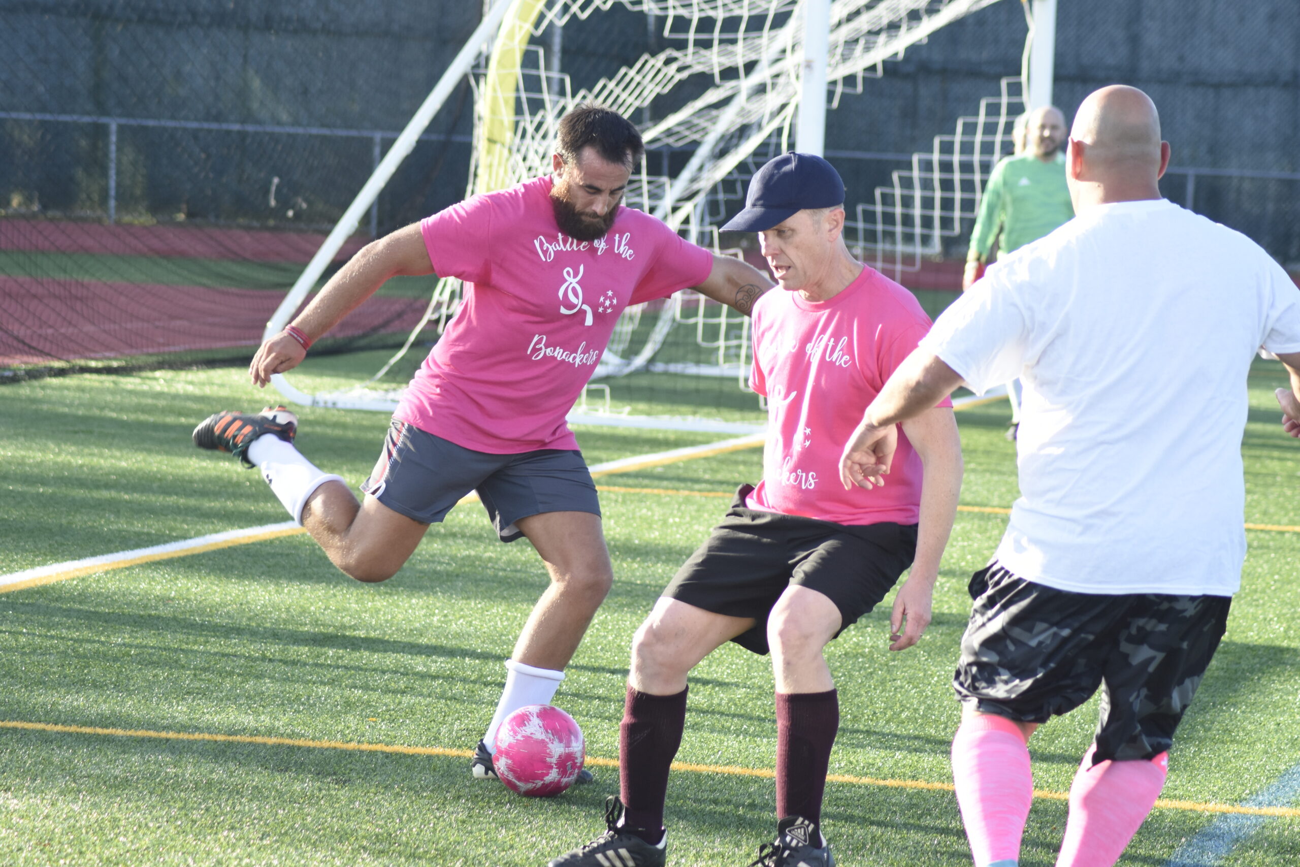 Ethan Mitchell clears the ball.   DREW BUDD