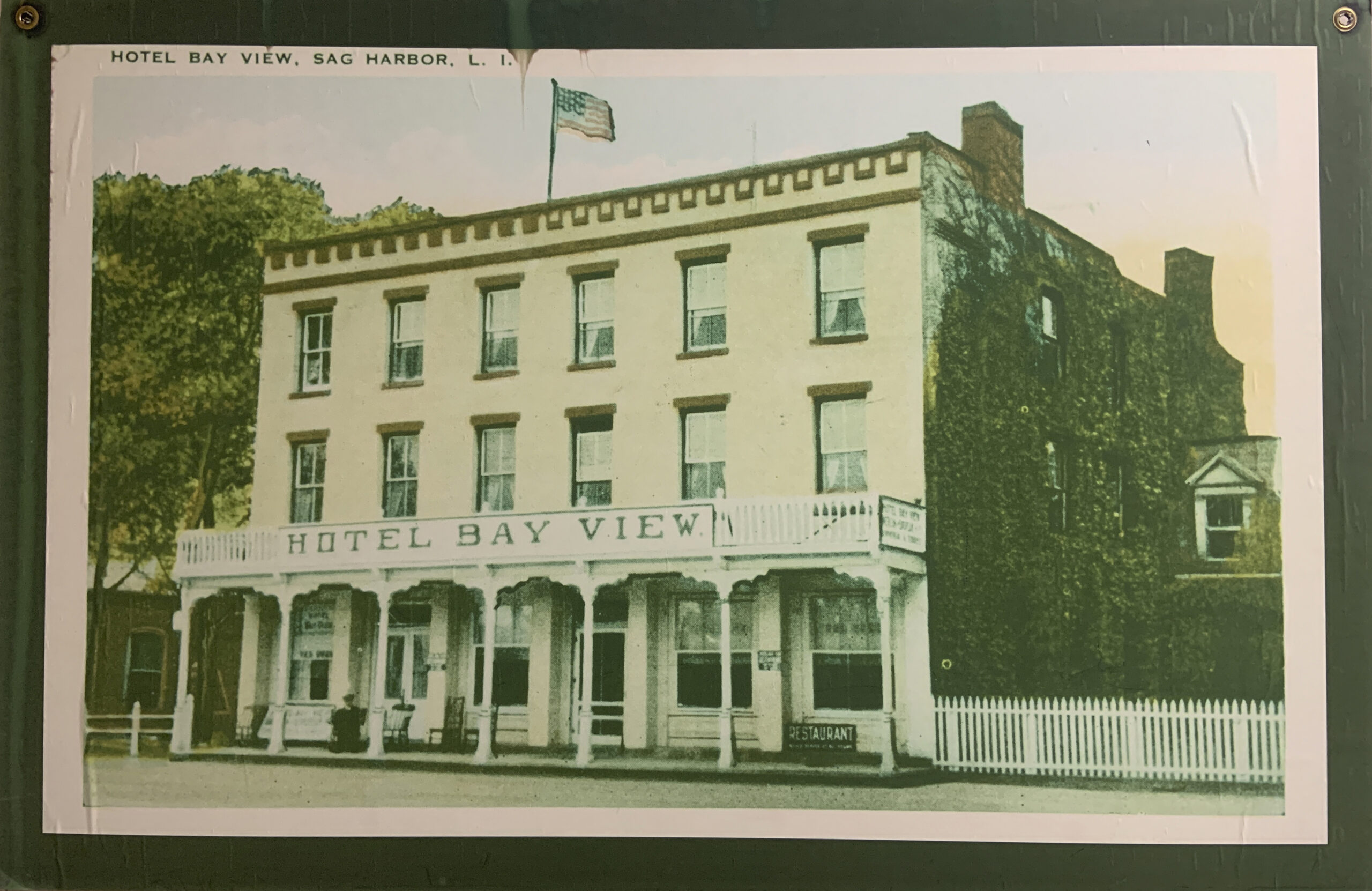 An old postcard image of the Bay View Hotel, which once occupied the site of the M&T Bank building. Architect Will Sharp said design elements of the hotel would be incorporated into an expanded bank building.