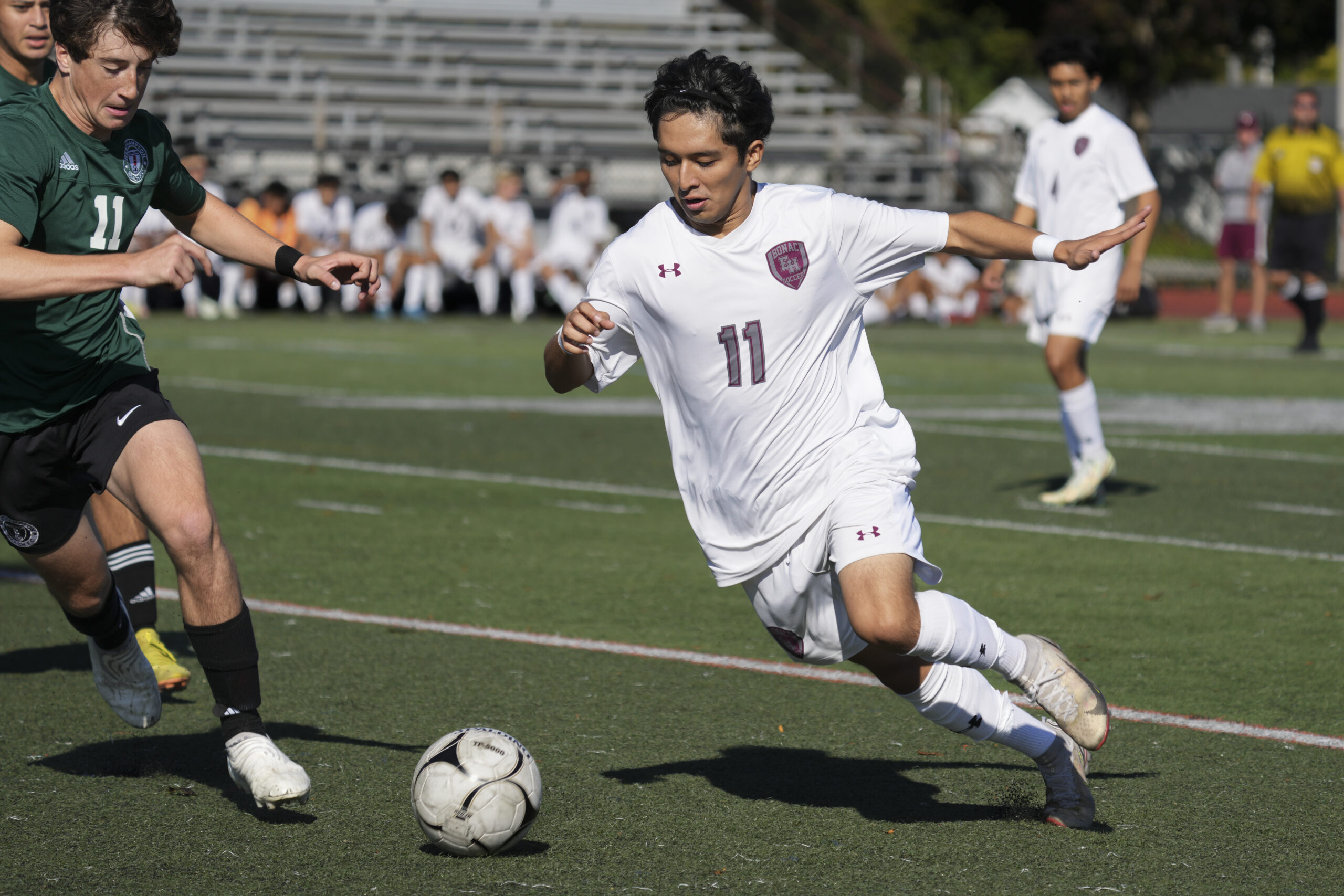 East Hampton junior Gary Gutama scored a pair of goals on Saturday.    RON ESPOSITO