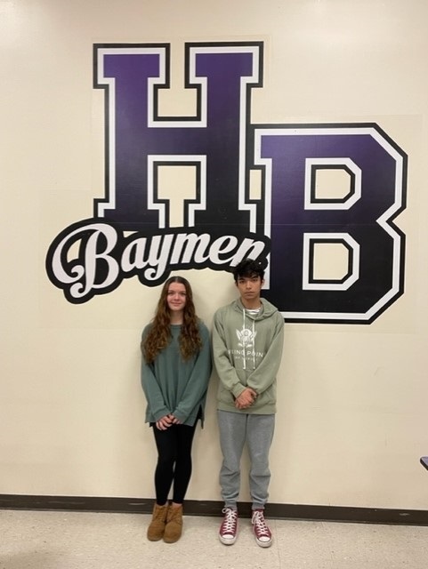 Hampton Bays High School students Christian Cruz and Brianna Quiros earned national recognition through the College Board’s National Hispanic Recognition Program. To earn the recognition, the students were required to hold a GPA of 3.5 or higher, excel on the PSAT/NMSQT or PSAT 10 exams, or earn a score of 3 or higher on two or more AP exams. COURTESY HAMPTON BAYS SCHOOL DISTRICT