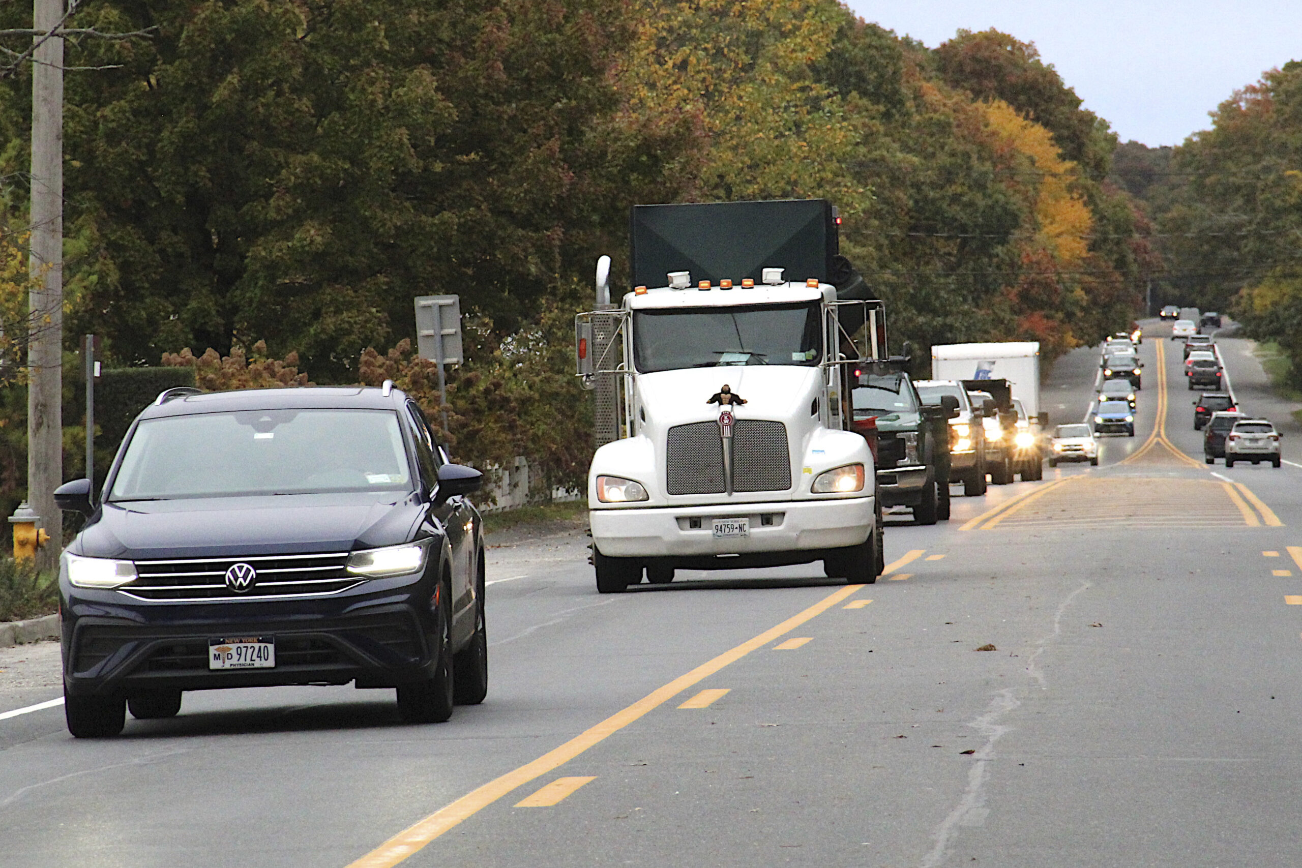 Chronic traffic backups on Montauk Highway in East Hampton and Wainscott seem to be caused 