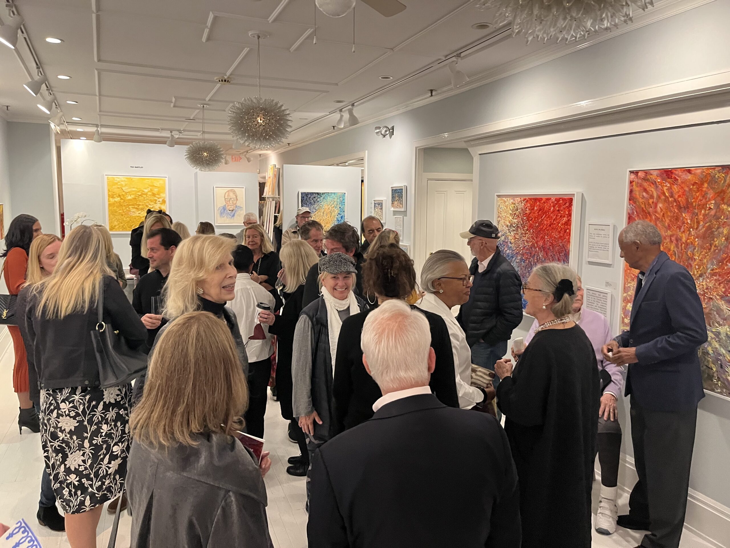 The opening of Ted Hartley's solo exhibition 