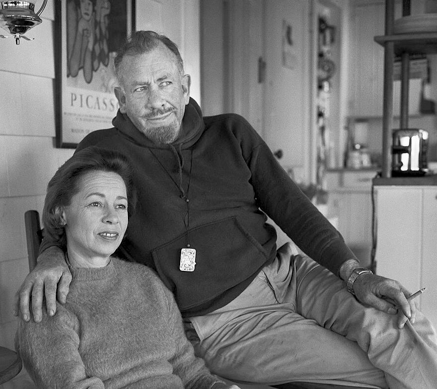 Elaine and John Steinbeck in 1950.