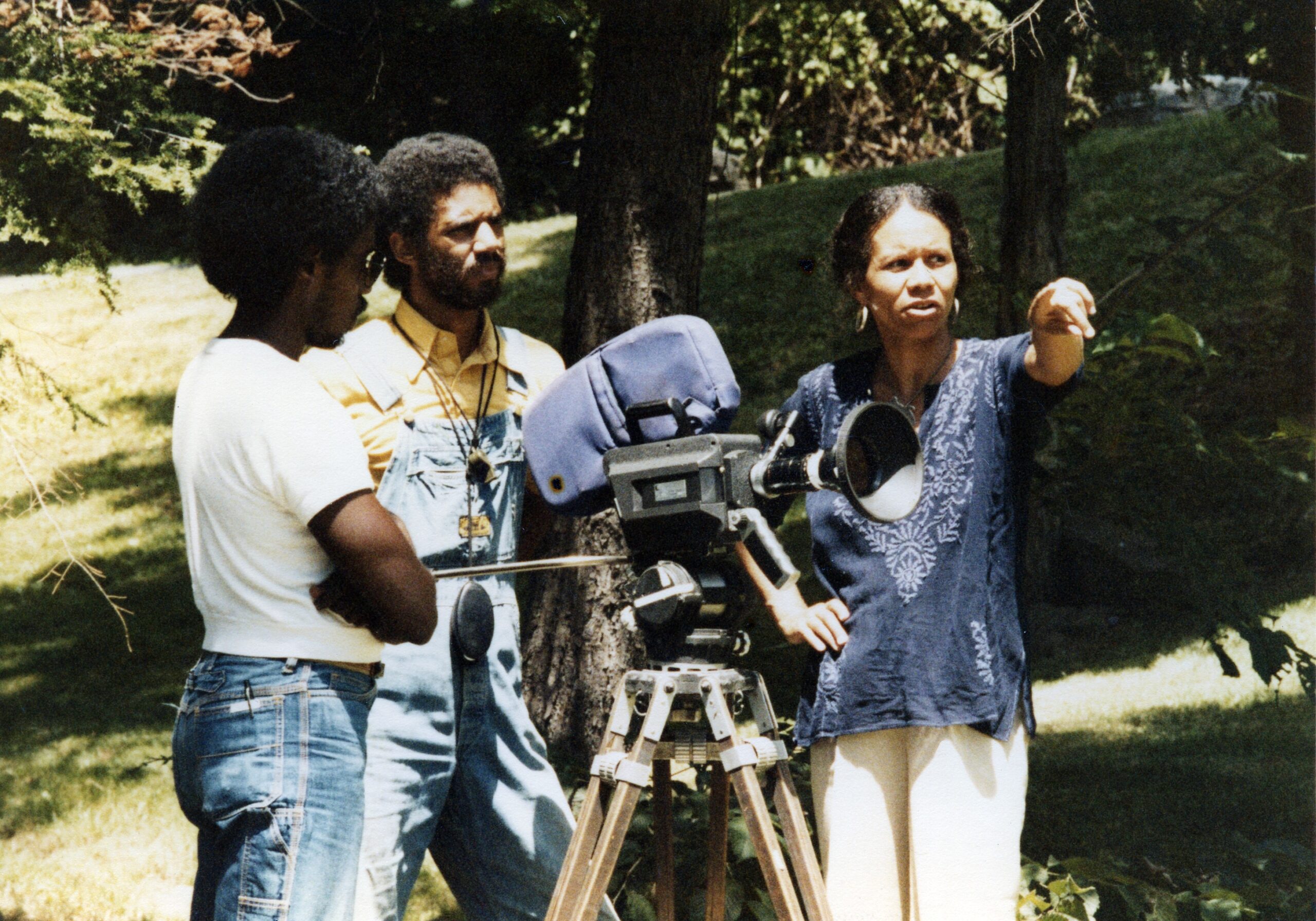 Kathleen Collins directing “Losing Ground.” COURTESY SAG HARBOR CINEMA