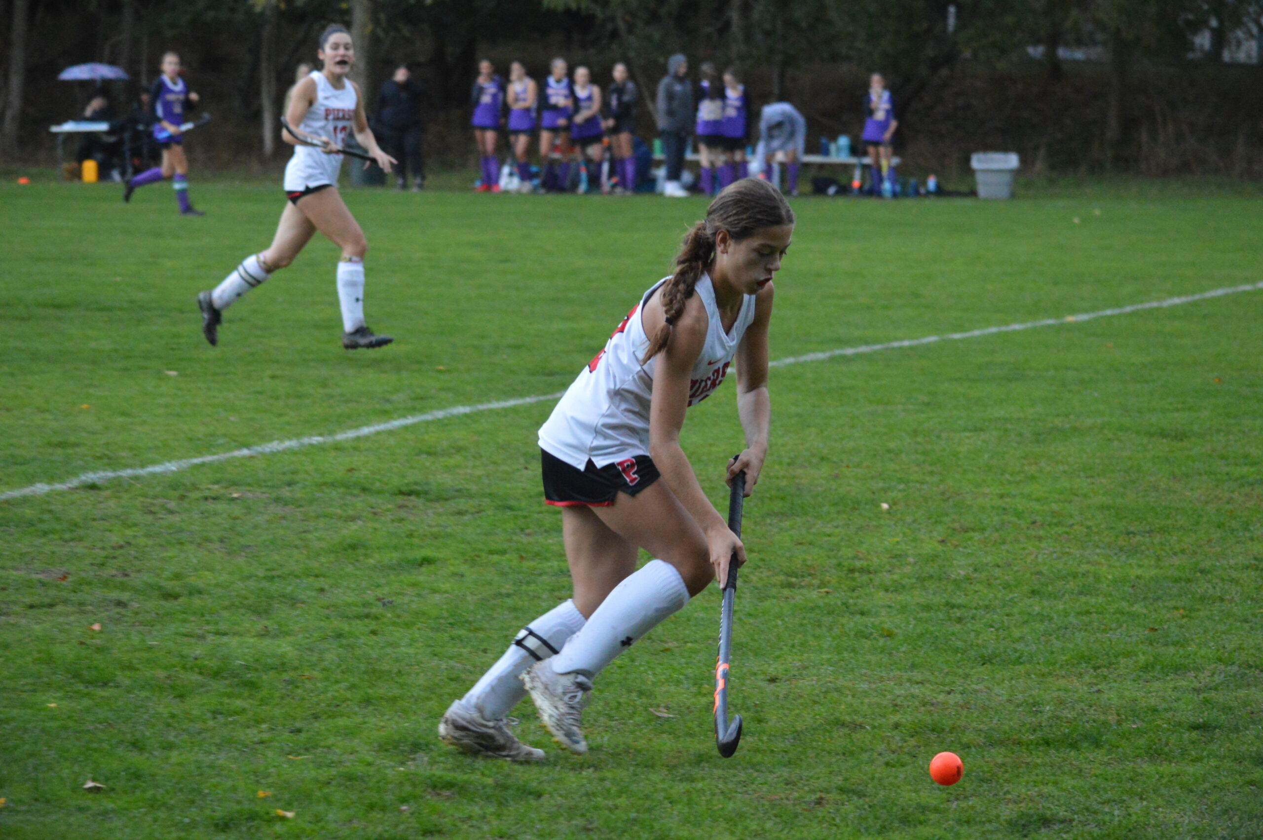 Pierson’s Tahnie Sullivan advancing the ball on the right wing.     GAVIN MENU