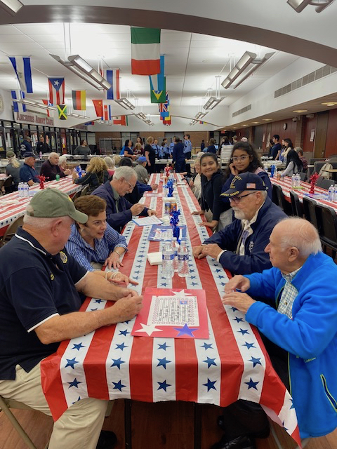 The Southampton High School Patriot Club, in partnership with the Southampton Elementary School Student Council, recently hosted an appreciation dinner for local veterans. COURTESY SOUTHAMPTON SCHOOL DISTRICT