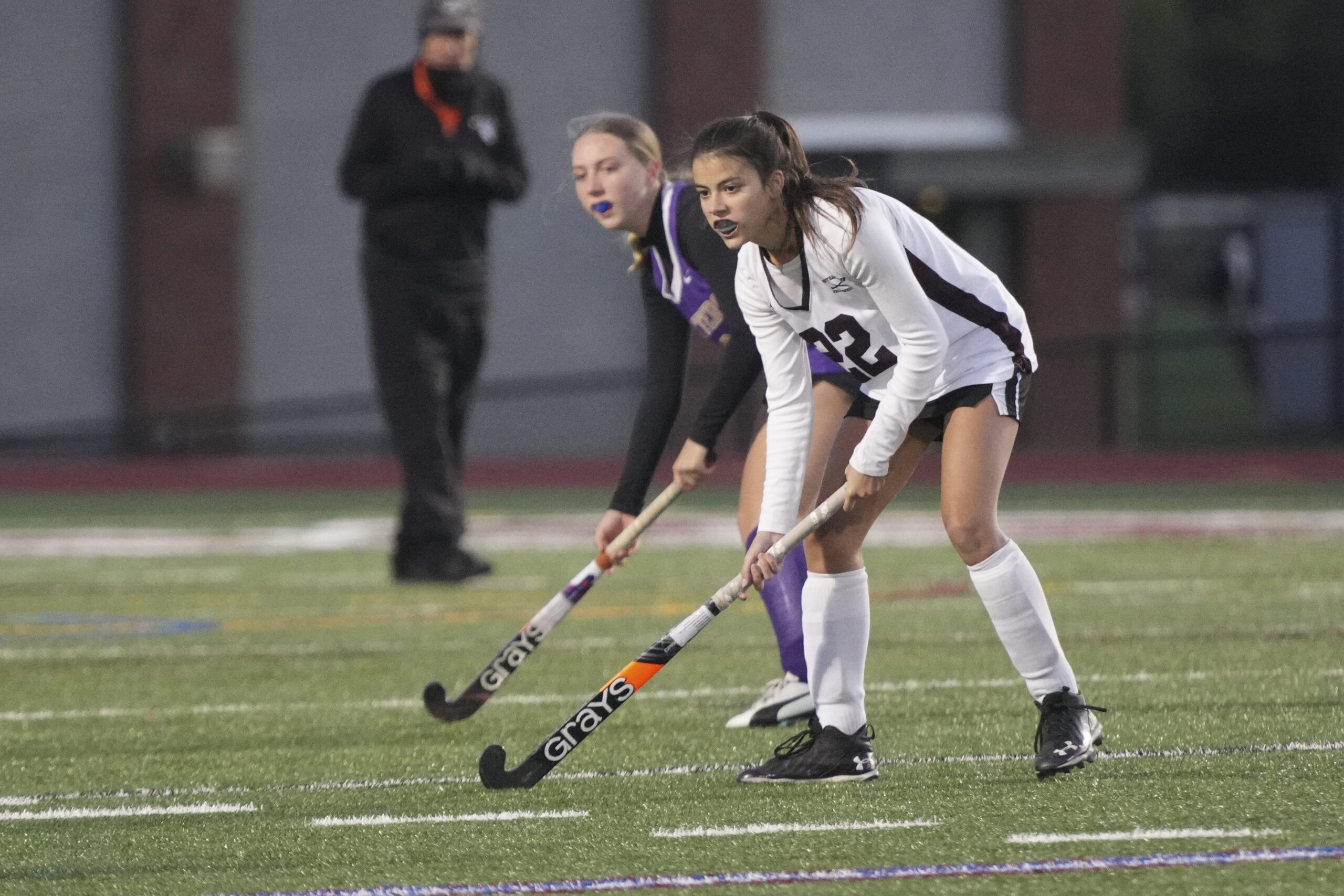 Emma Suhr and the Southampton field hockey team played Greenport/Southold in its final regular season game of the season on Wednesday night.     RON ESPOSITO