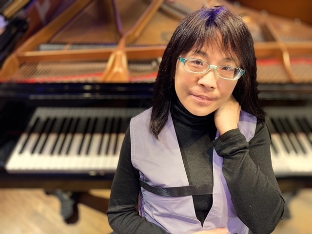Pianist and accordion player Shoko Nagai. SATOSHI TAKEISHI