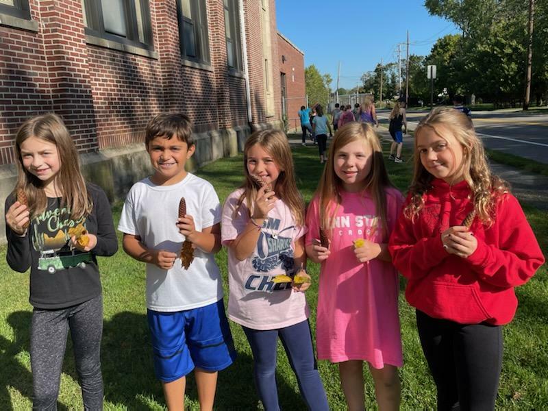 Eastport Elementary School students made health and social-emotional well-being a priority through participation in Wellness Week earlier this month. The week included focuses activities such as walks outside on the school grounds. COURTESY EASTPORT-SOUTH MANOR SCHOOL DISTRICT