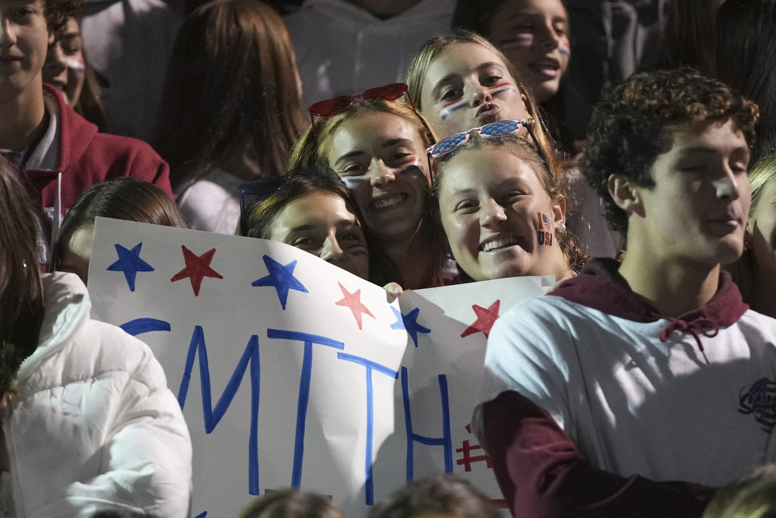 Students once again came out in full force for Friday night's game, this time with a red, white and blue theme.    RON ESPOSITO