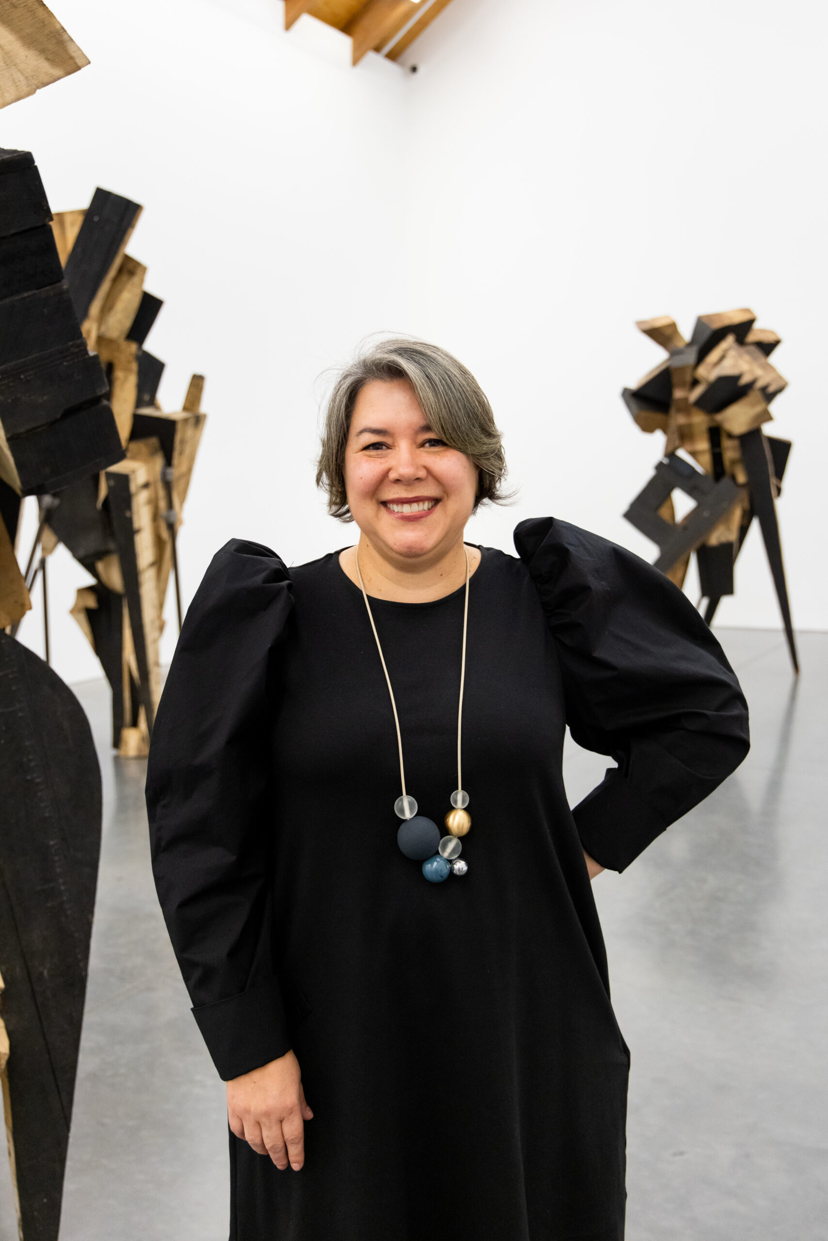 Parrish Art Museum Director Monica Ramiriz-Montagut at the November 5 opening of “Mel Kendrick: Seeing Things in Things.”JENNY GORMAN