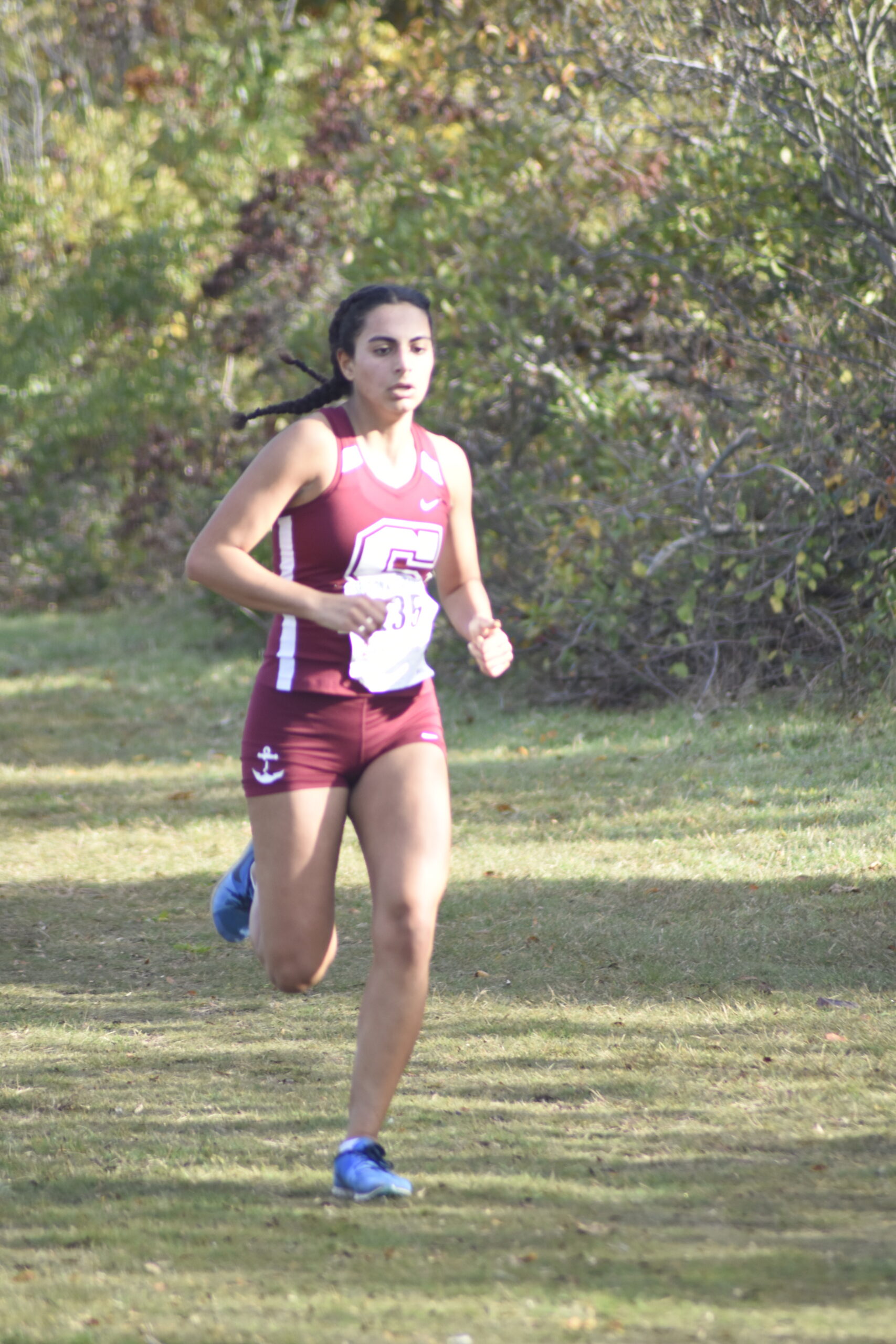 Southampton junior Jeorgiana Gavalas is the first Southampton girl in seven years to qualify for the state meet.   DREW BUDD