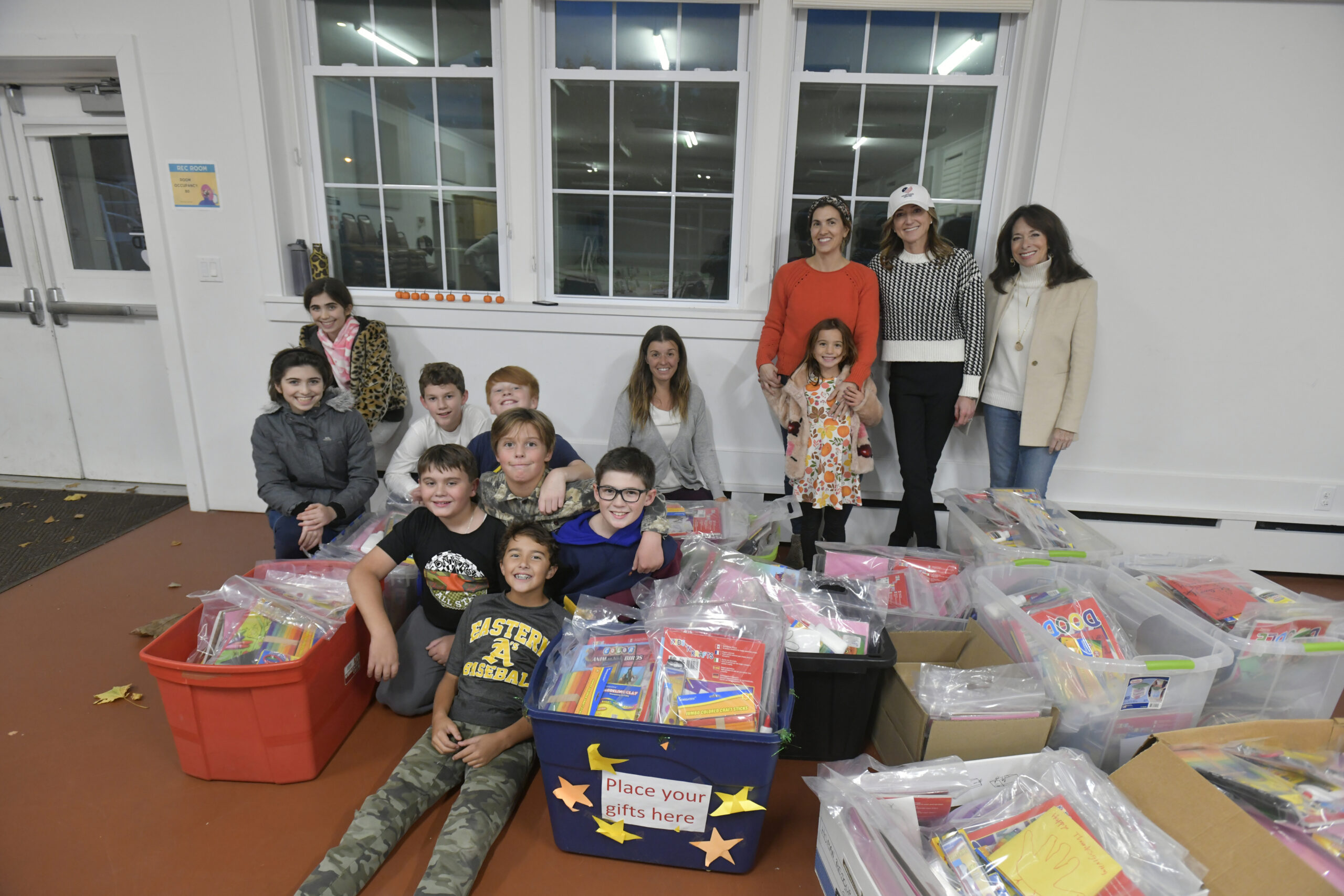 Supplies For Success, Hamptons United and Heart of the Hamptons, with the help of local students recently packed 350 