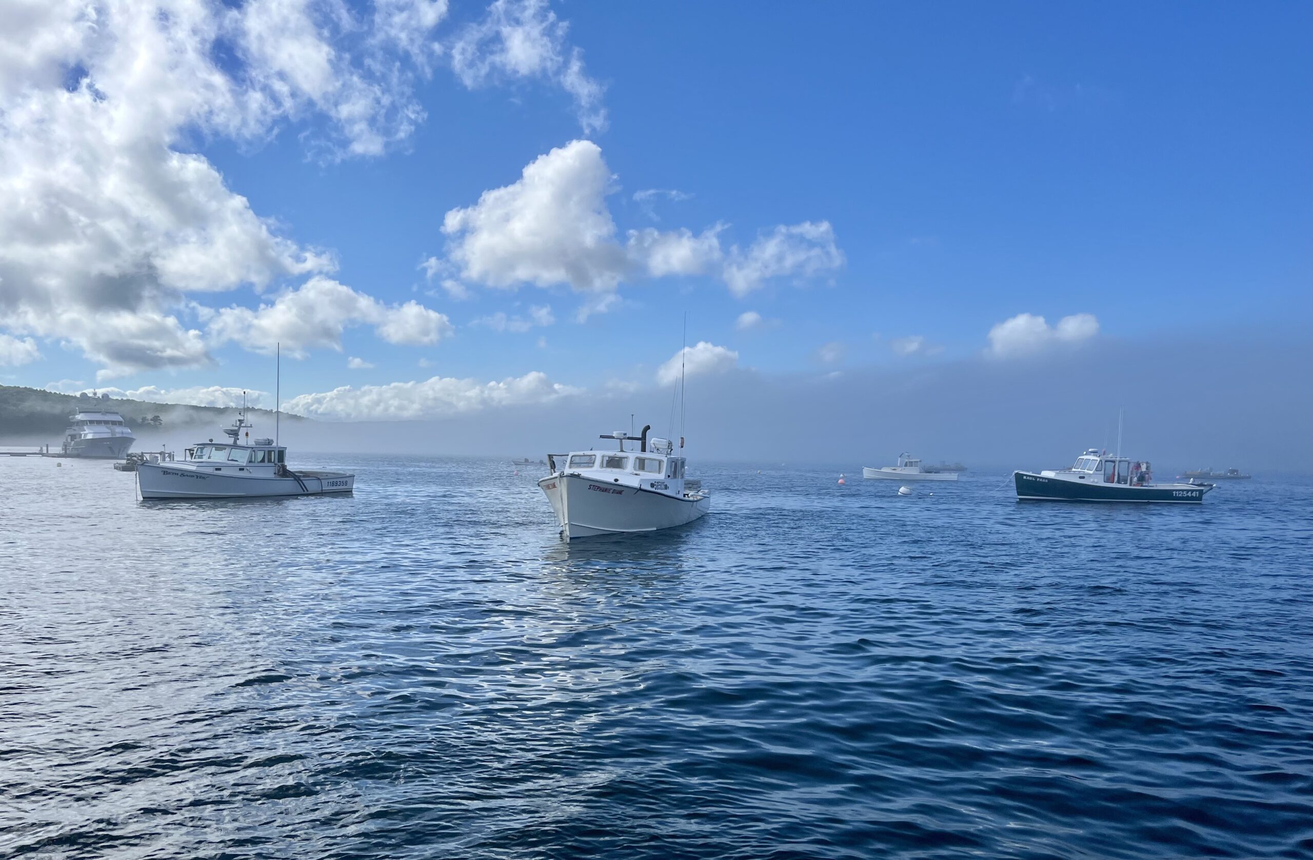 Fishing boats on Bar Harbor.