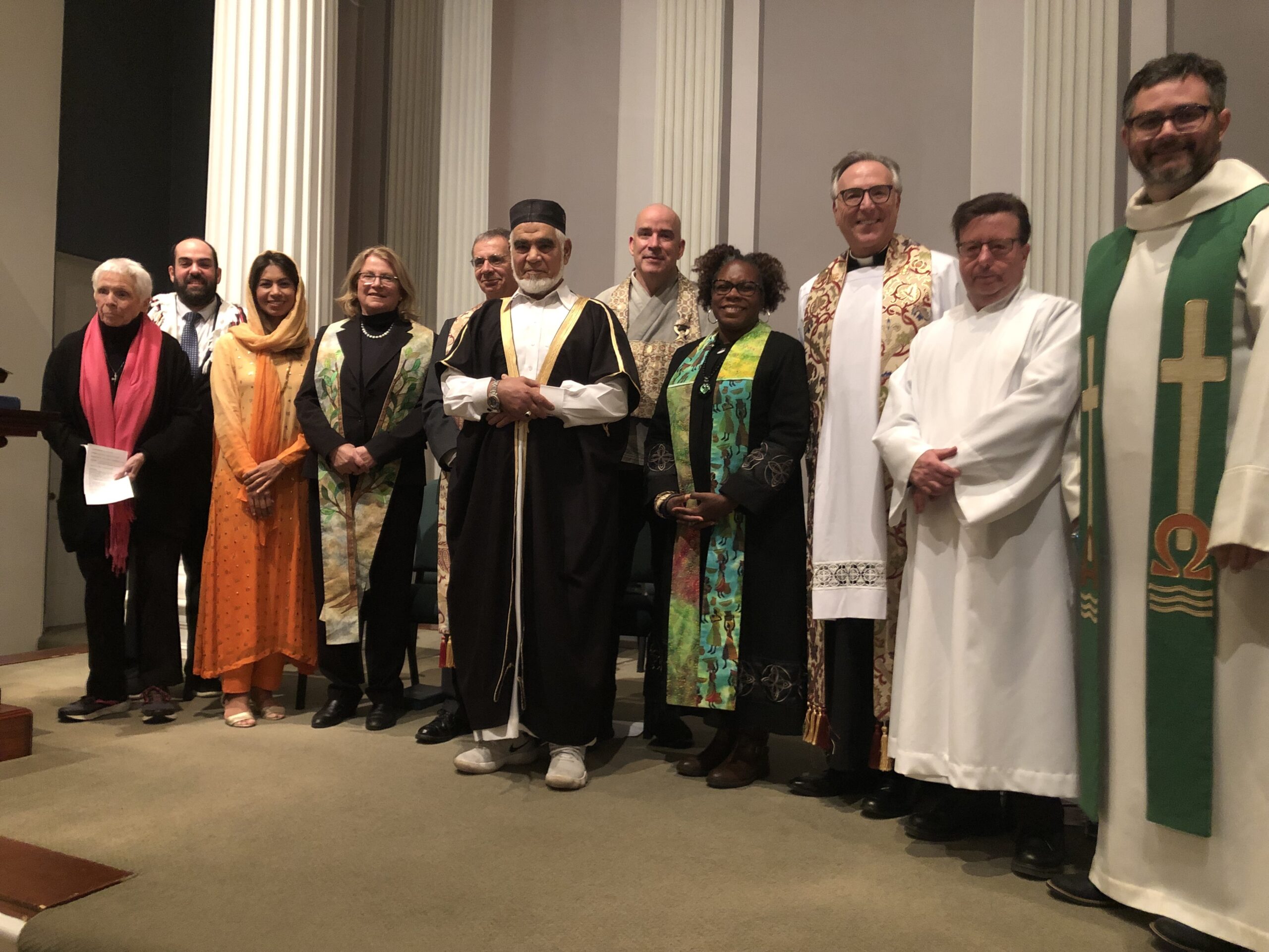 Faith leaders from across the area gathered at the Old Whalers First Presbyterian Church in Sag Harbor on Thursday night for an inter-faith service and Thanksgiving celebration. CAILIN RILEY PHOTOS