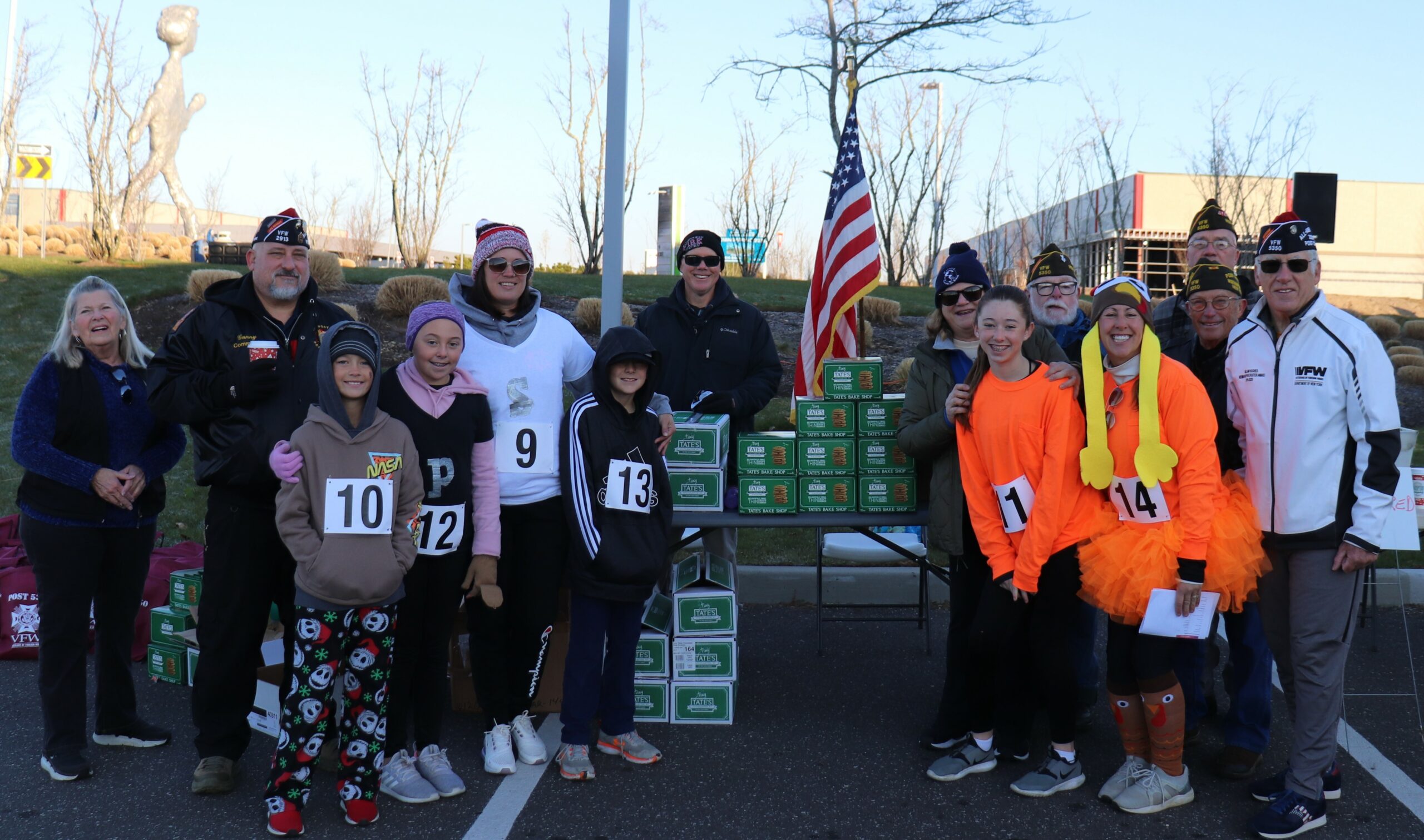 Raynor Country Day School students and staff joined forces with VFW 5350 for the annual VFW Westhampton Beach Turkey Trot.  In addition to joining the in-person event at the airbase on Thanksgiving morning, Raynor Country Day School also hosted an on-campus event leading up to the big day.  Prior to the Thanksgiving recess, students donated $5 in order to wear a 