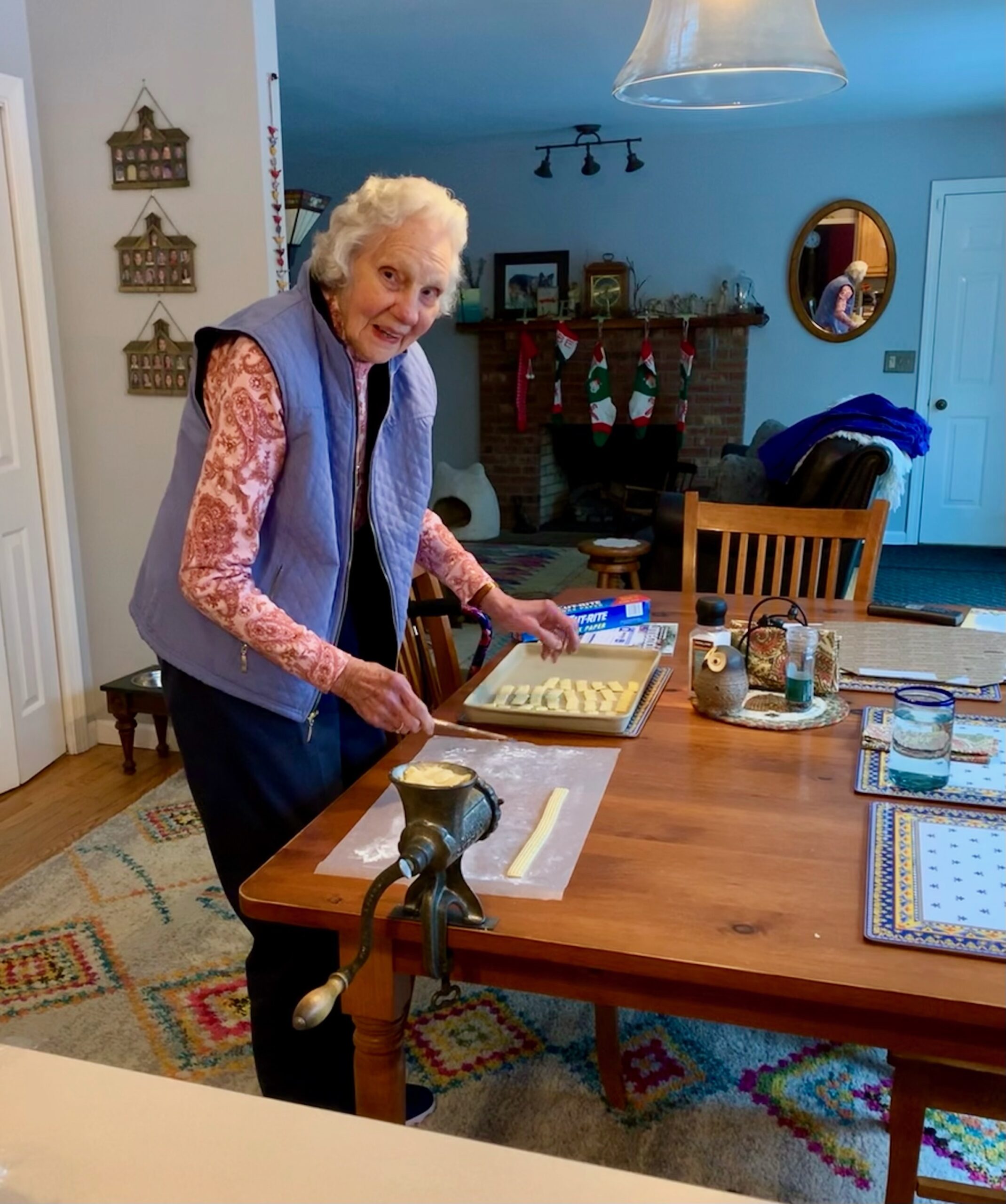 Ellen Bourquin, aka Miney, makes her Danish butter almond cookies.