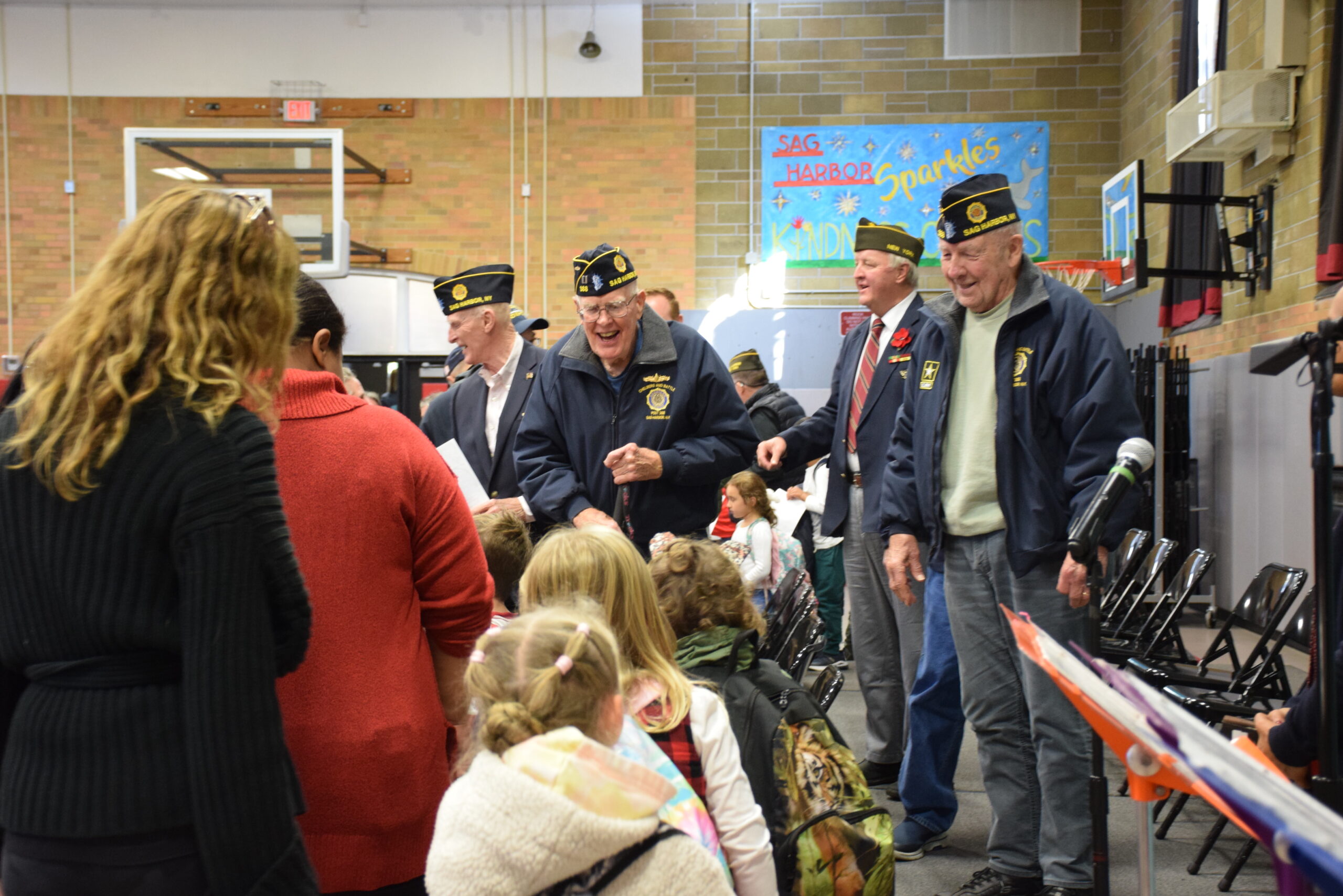 Sag Harbor Elementary School resumed the tradition of a Veterans Day Morning Program tradition this year. COURTESY SAG HARBOR SCHOOL DISTRICT