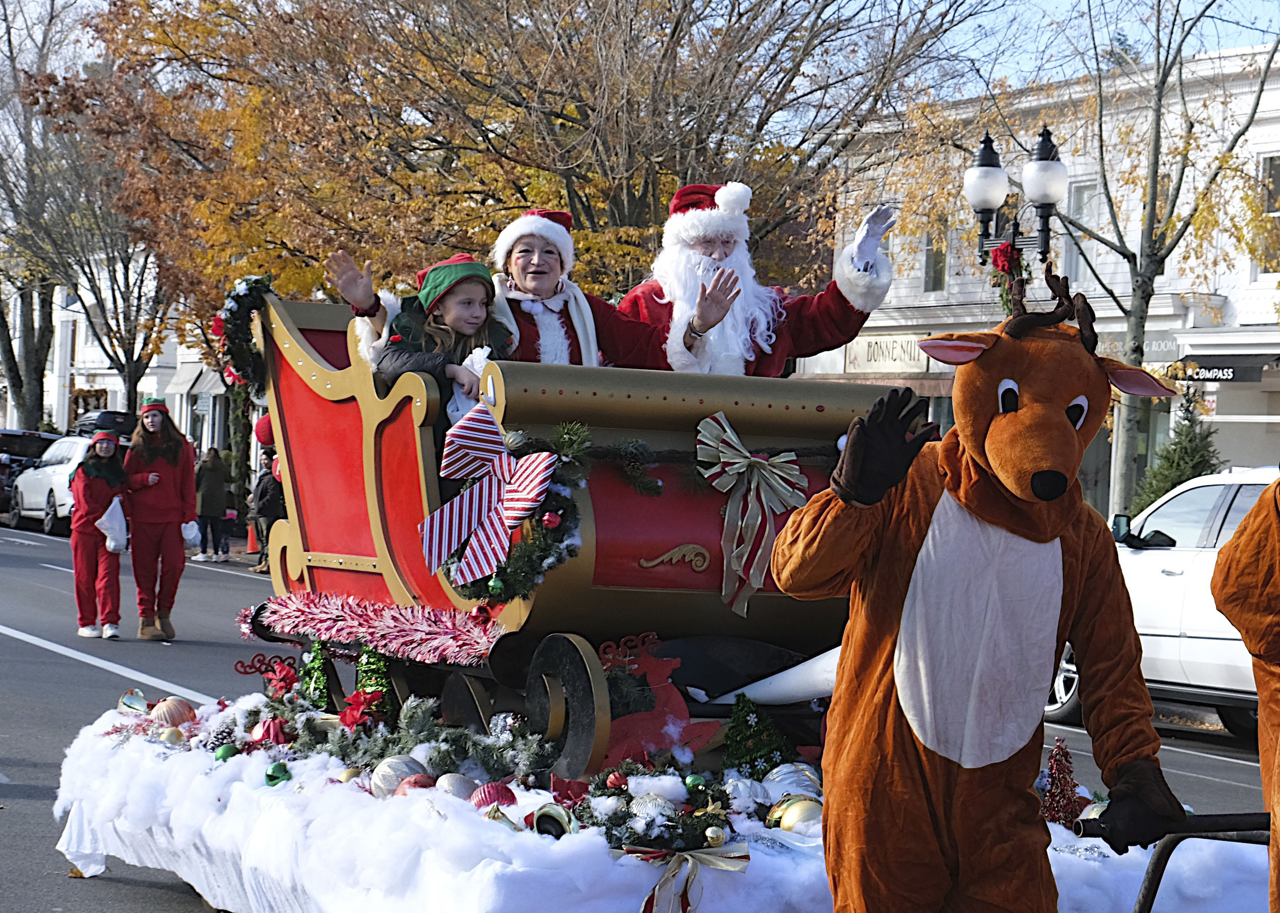 The 2021 East Hampton Village Santa Parade.