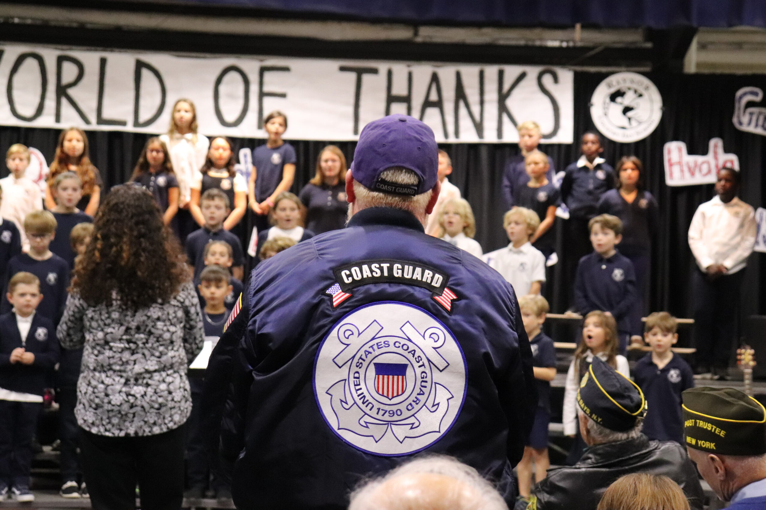 More than 50 veterans turned out for the annual Veterans Day ceremony at Raynor Country Day School on November 3. COURTESY RAYNOR COUNTRY DAY SCHOOL