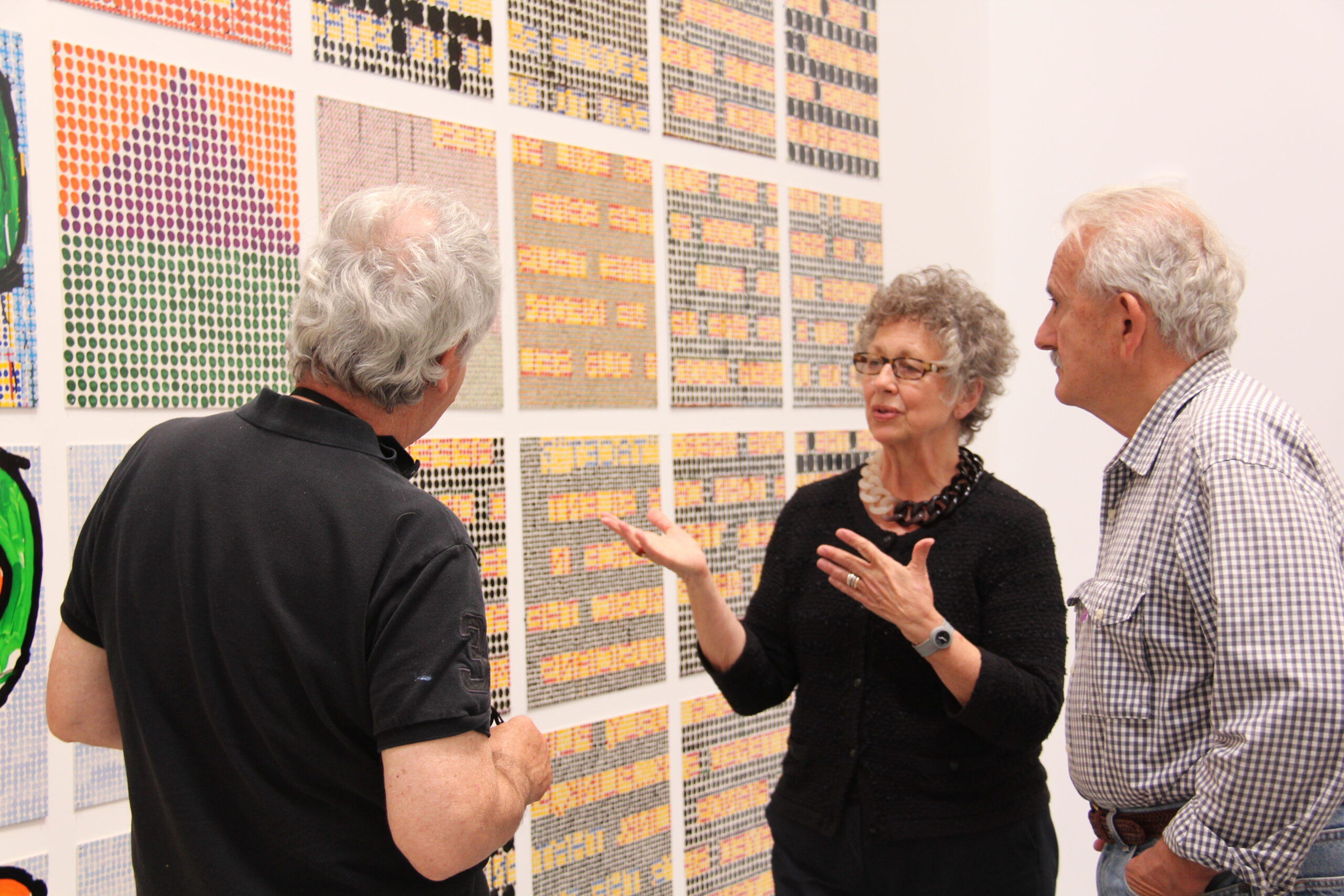 Closing of an Artistic Career
October 13 - It was the end of an era at the Parrish Art Museum. On October 10, Alicia G. Longwell, Ph.D., officially retired from her position as the museum’s Lewis B. and Dorothy Cullman Chief Curator after 38 years with the Parrish. Pictured is Longwell in 2014 giving a talk on the work of artist Jennifer Bartlett.                     PARRISH ART MUSEUM