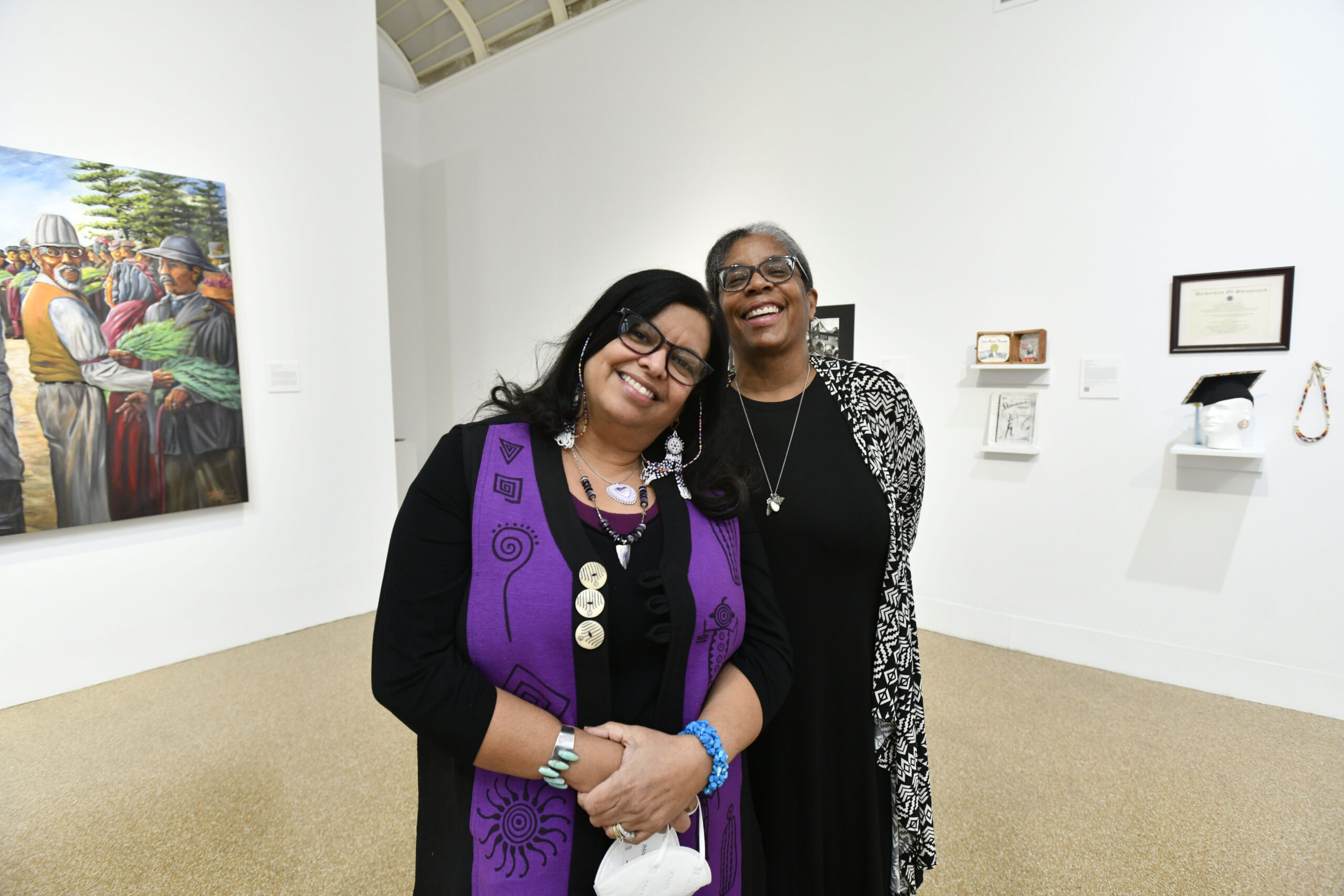 Ancestral Art at SAC
March 3 - “Outcropping — Indigenous Art Now,” curated by Jeremy Dennis at Southampton Arts Center, ran February 4 to April 10 and featured work by 50 artists from sovereign nations throughout the U.S., including Shinnecock artists Denise Silva-Dennis, and Lisa Bowen.  DANA SHAW