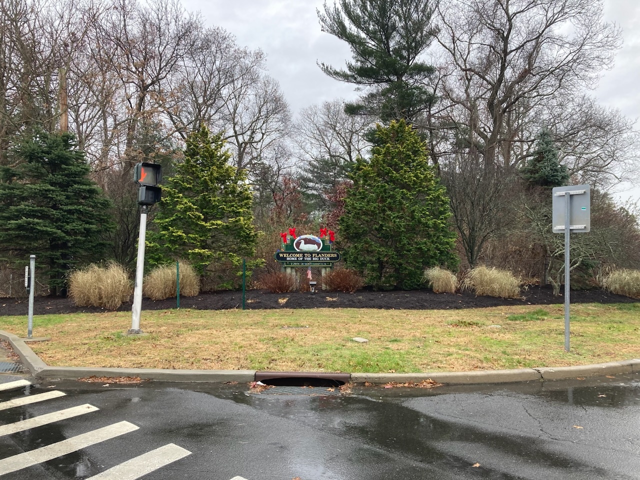 The Flanders Riverside and Northampton Community Association recently completed upgrade to the signs welcoming visitors to Flanders. COURTESY FRNCA