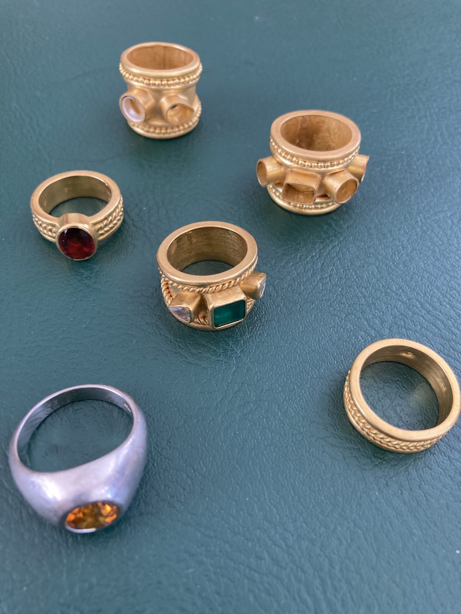 A selection of ring by Lois Gore. LOIS GORE