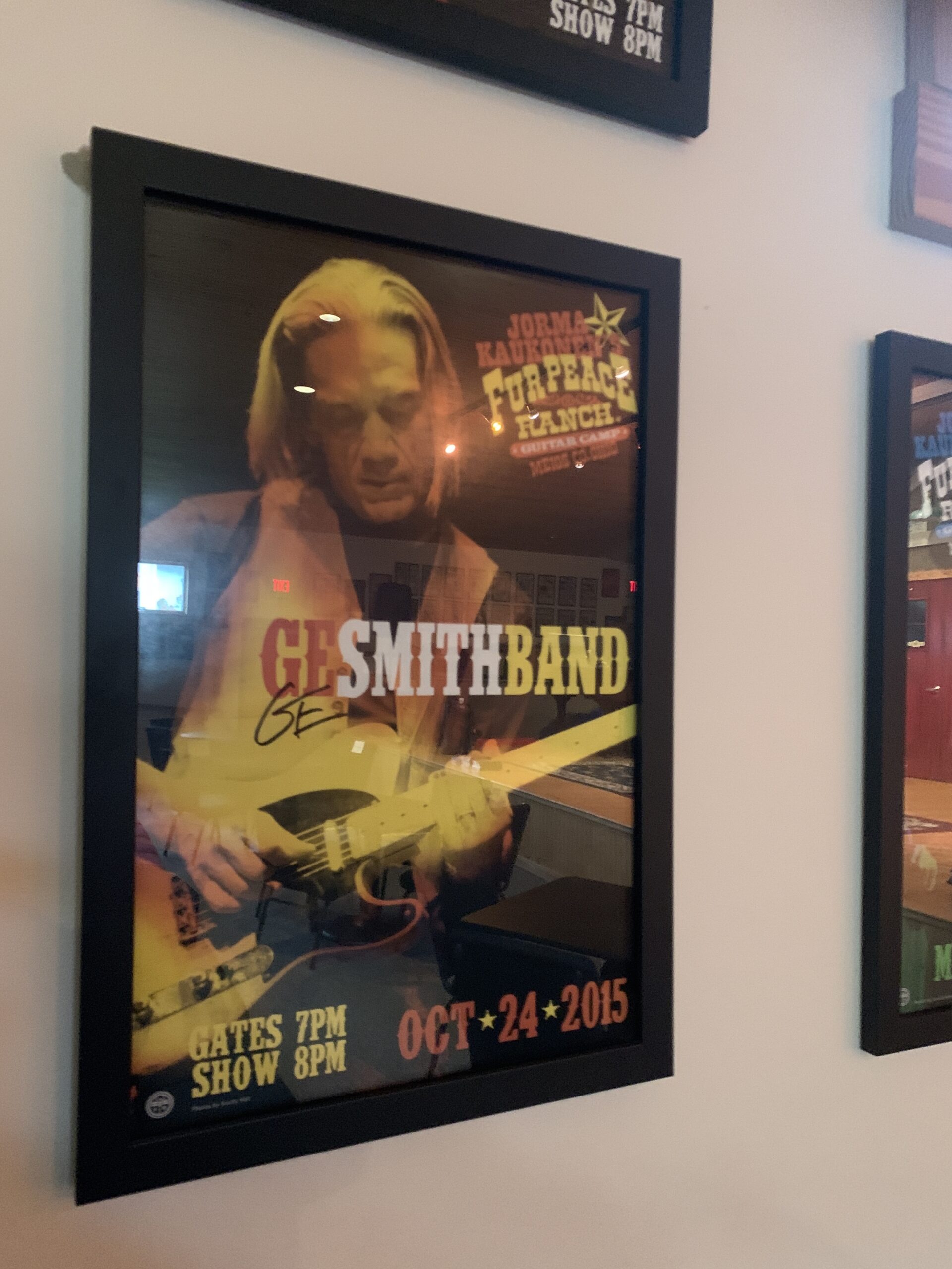 A G.E. Smith poster at Jorma Kaukonen's Fur Peace Ranch in southern Ohio. ANNETTE HINKLE