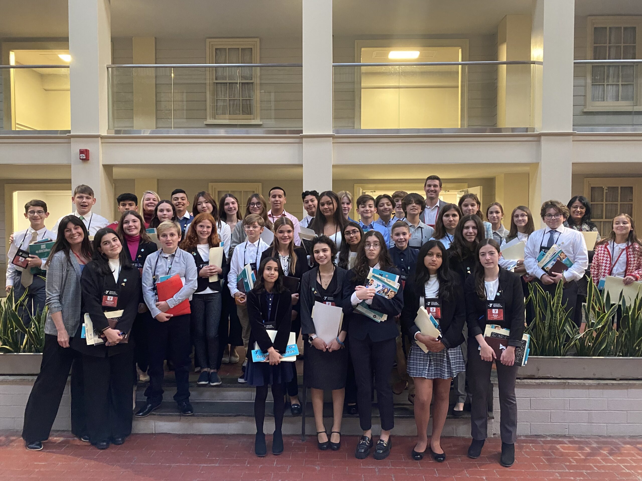 Westhampton Beach Middle School students recently participated in the New York State YMCA Youth and Government Conference. COURTESY WESTHAMPTON BEACH SCHOOL DISTRICT