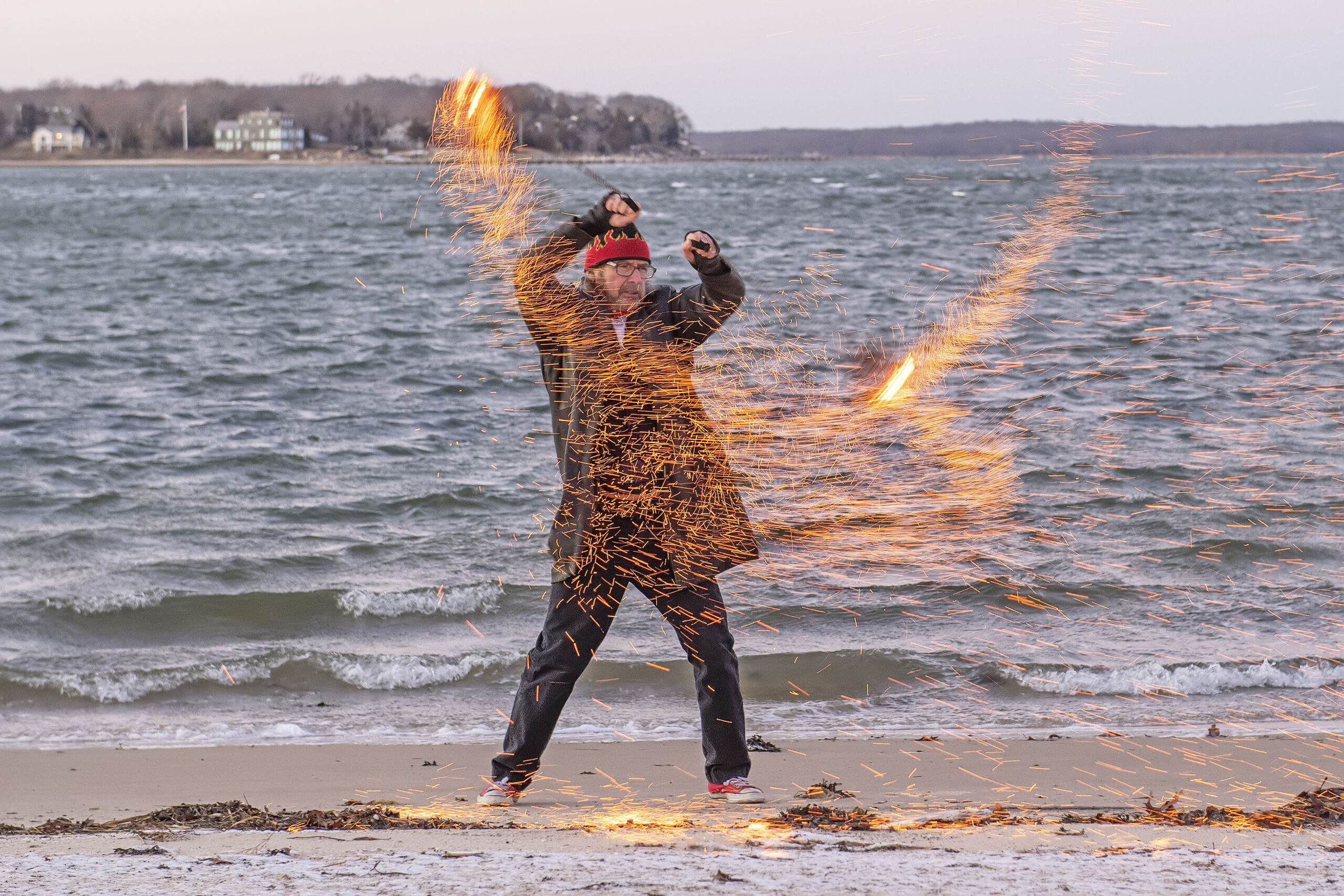 Fire dancing will will be held on Saturday evening at HarborFrost.   MICHAEL HELLER