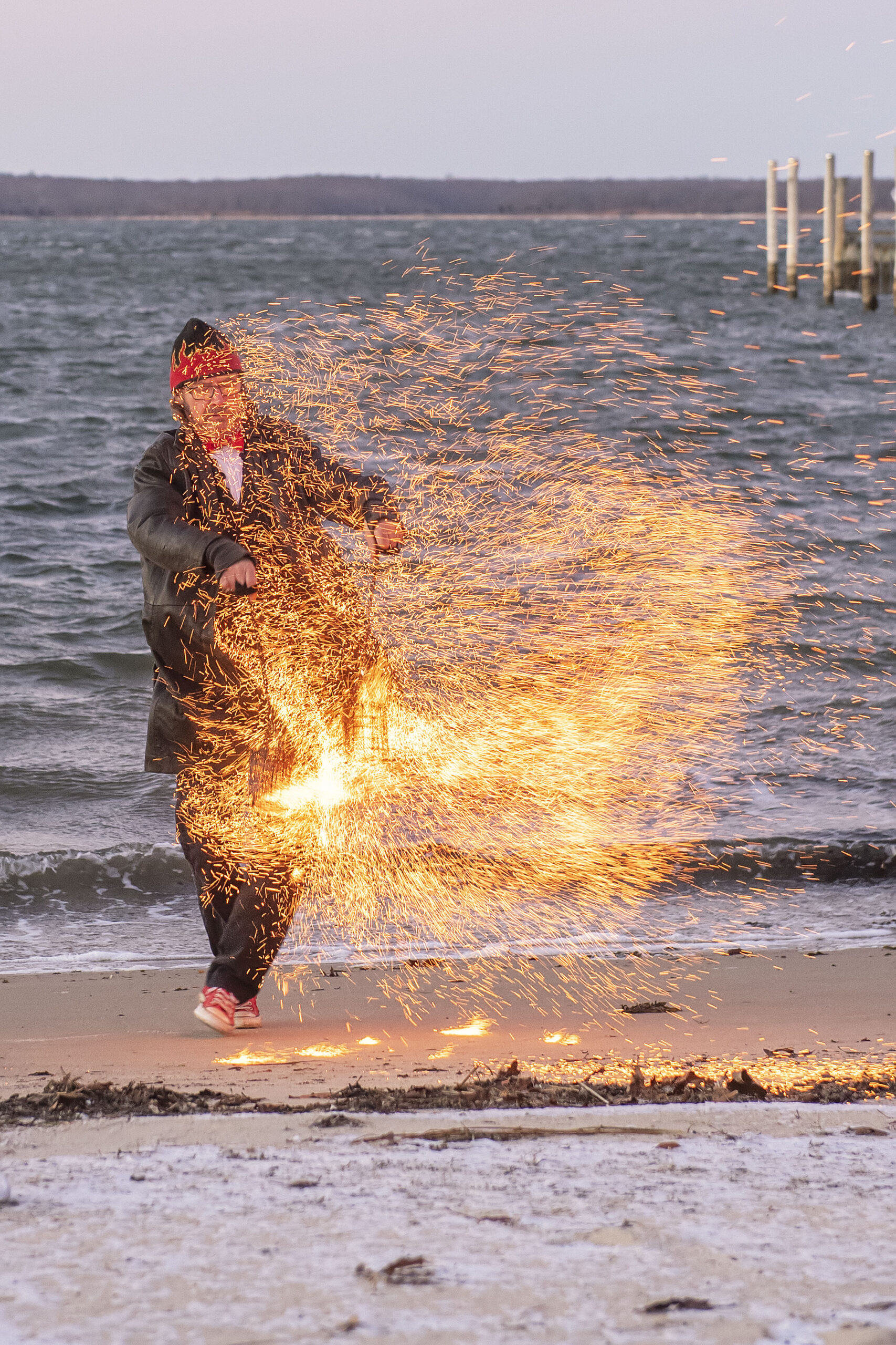 Fire dancing will will be held on Saturday evening at HarborFrost.   MICHAEL HELLER