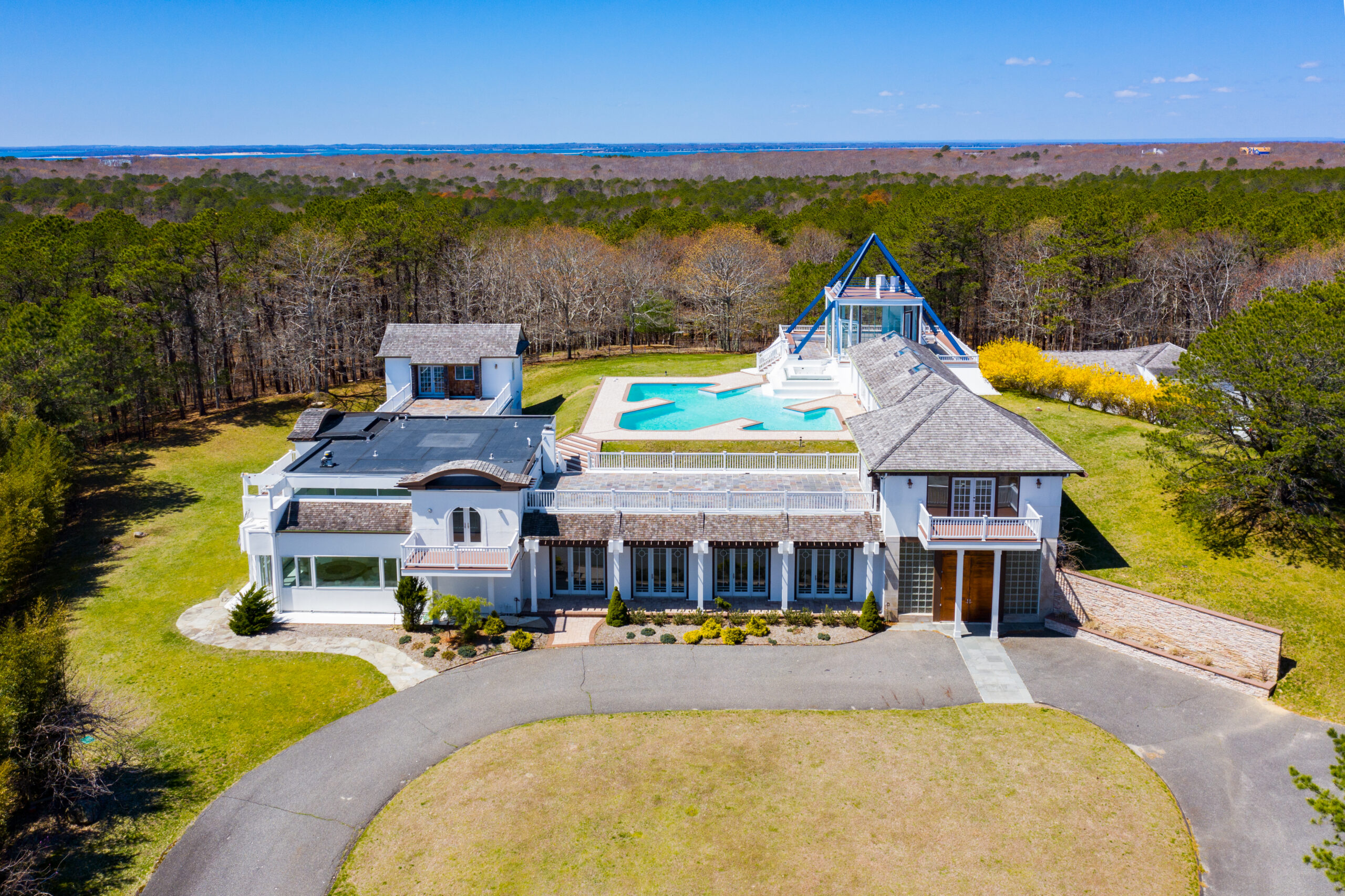 Island in the Sky in Water Mill is going up for auction this month. HARRIS ALLEN