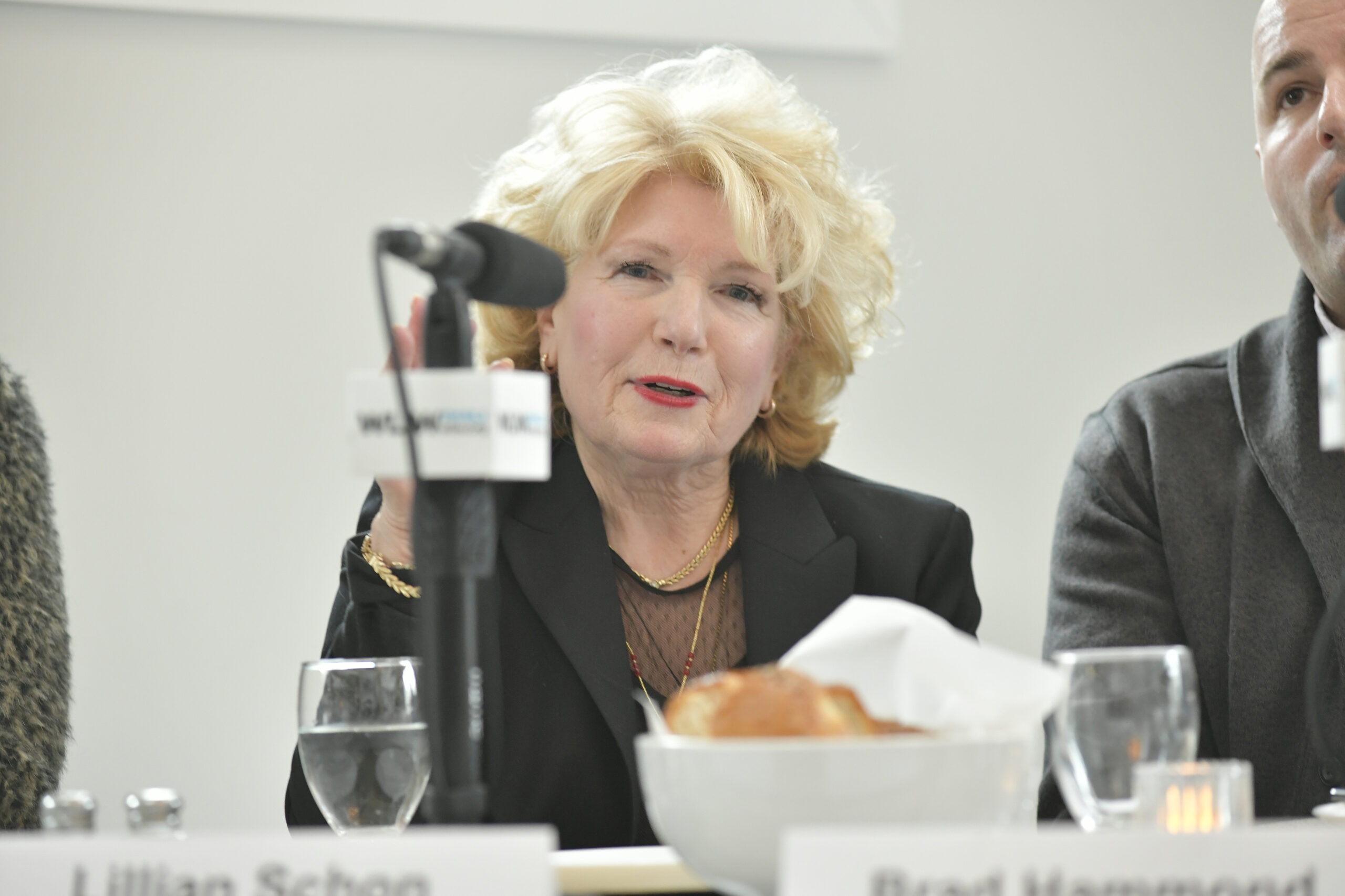 Panelist Lillian Schon, owner of Lillian's Hair Salon, at the Express Session at Buoy One on January 26.  DANA SHAW
